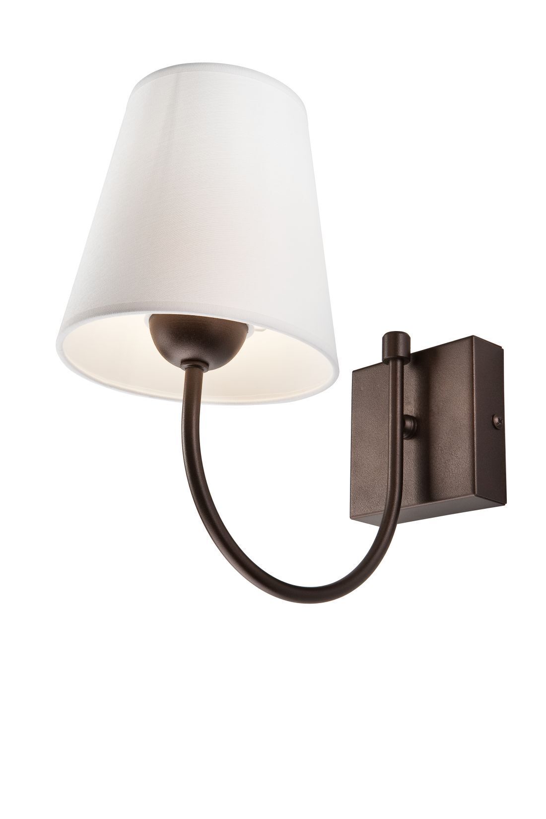 Applique murale MALCOLM Marron Tissu Lampe Rustique