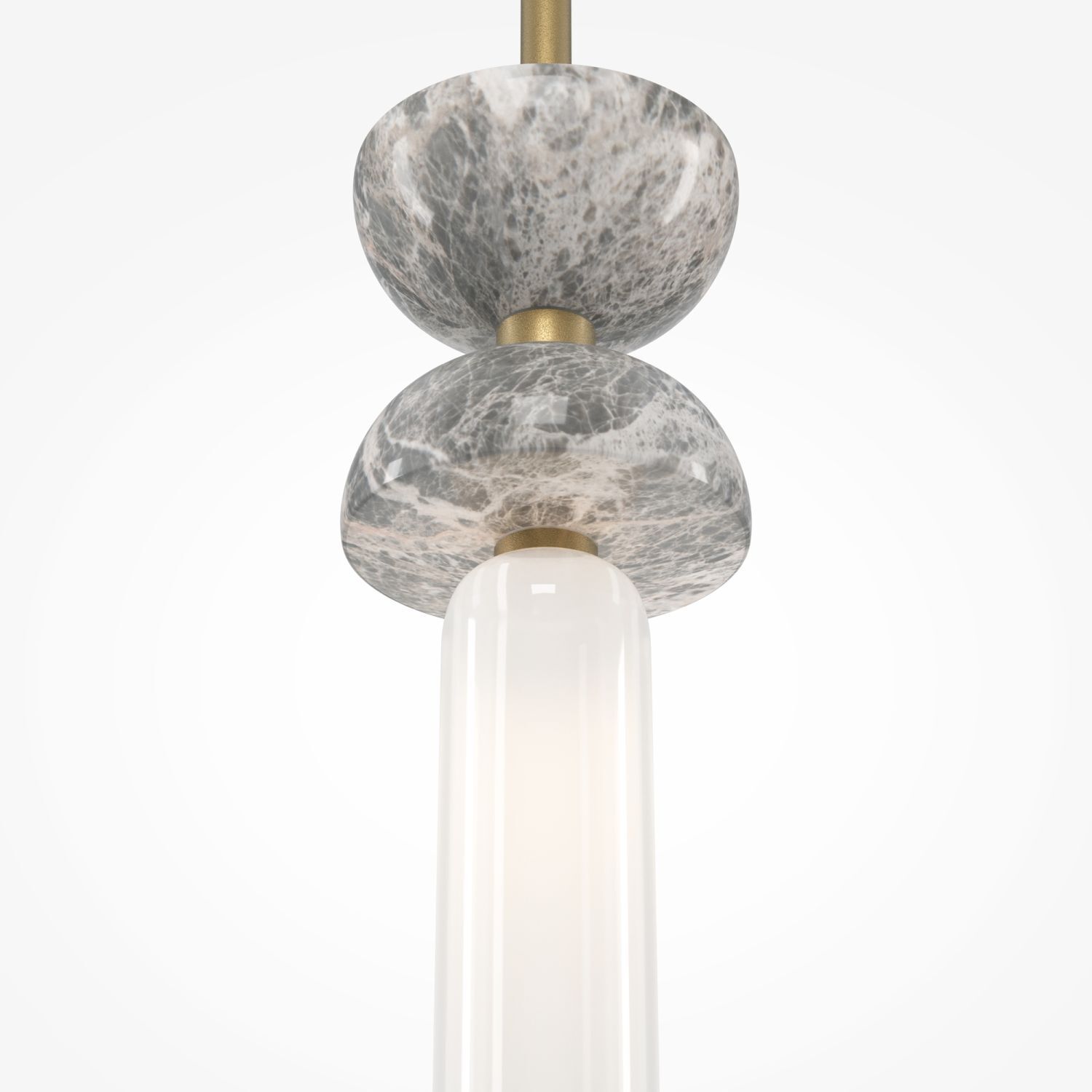 Lampe à suspendre verre métal G9 ronde D : 10 cm Moderne