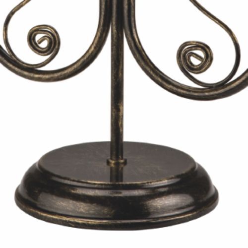 Lampe de table Métal Noir Rustique H:36cm Antique