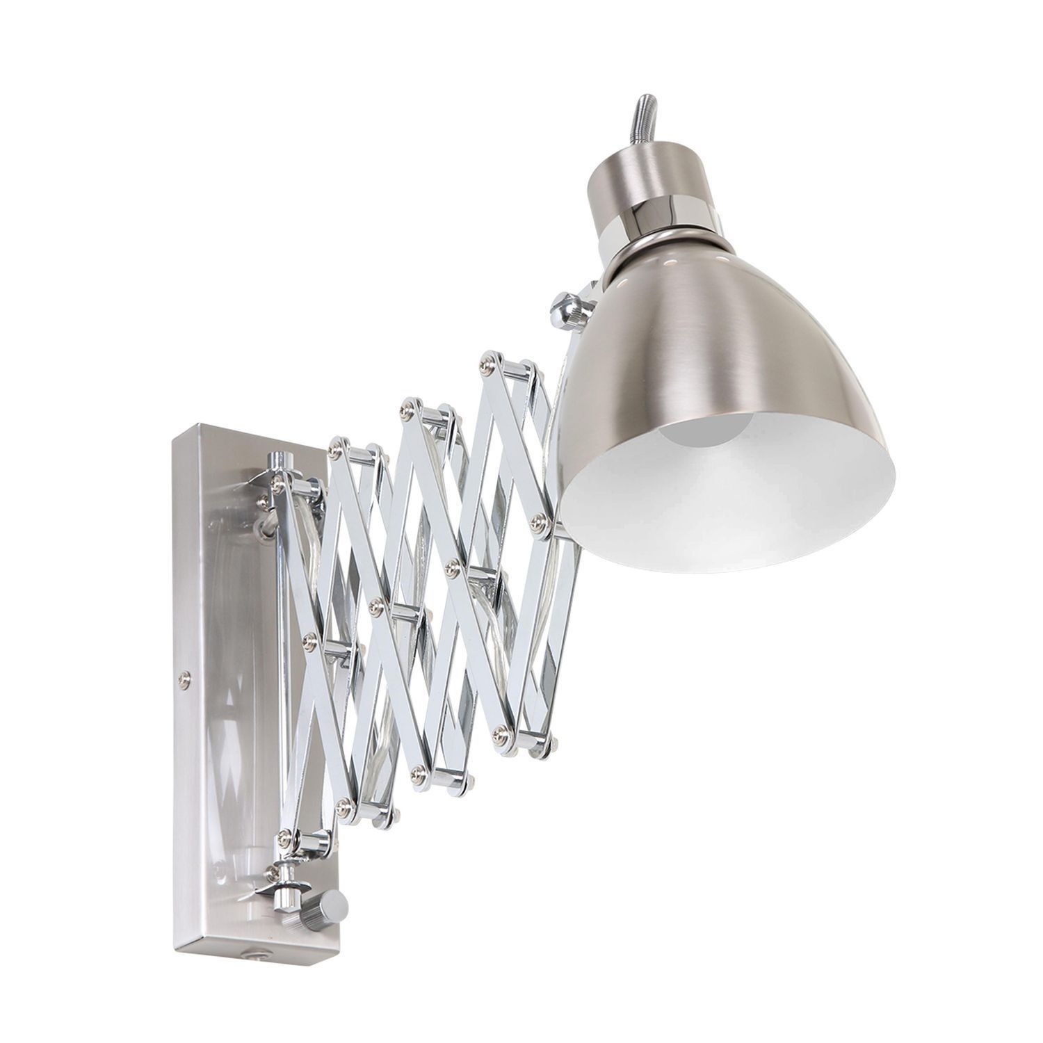 Spot mural extensible métal E27 dimmable avec fiche