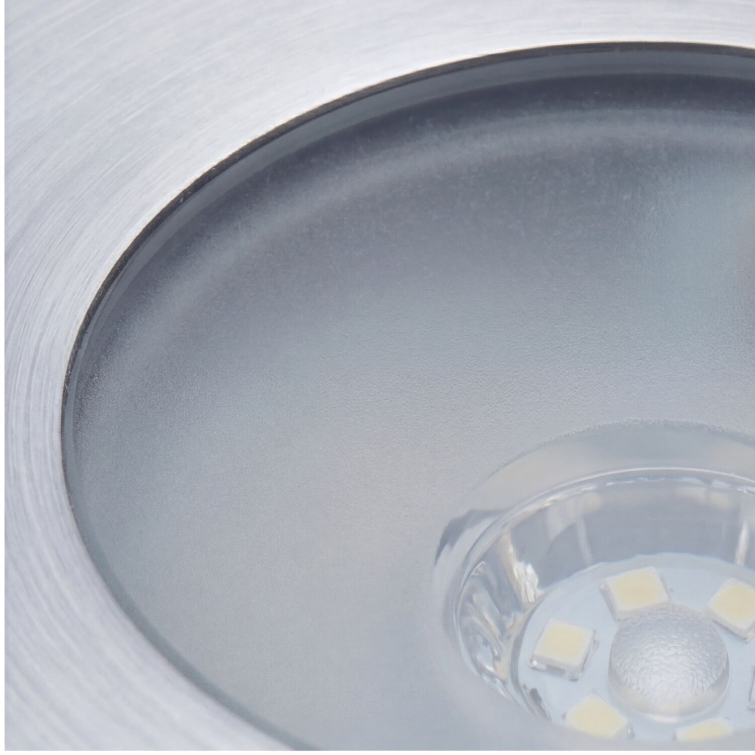 LED Einbaustrahler Aluminium IP67 rund Ø12 cm Nickel LED, Licht, Lampe, Energieeffizienz, Bla
