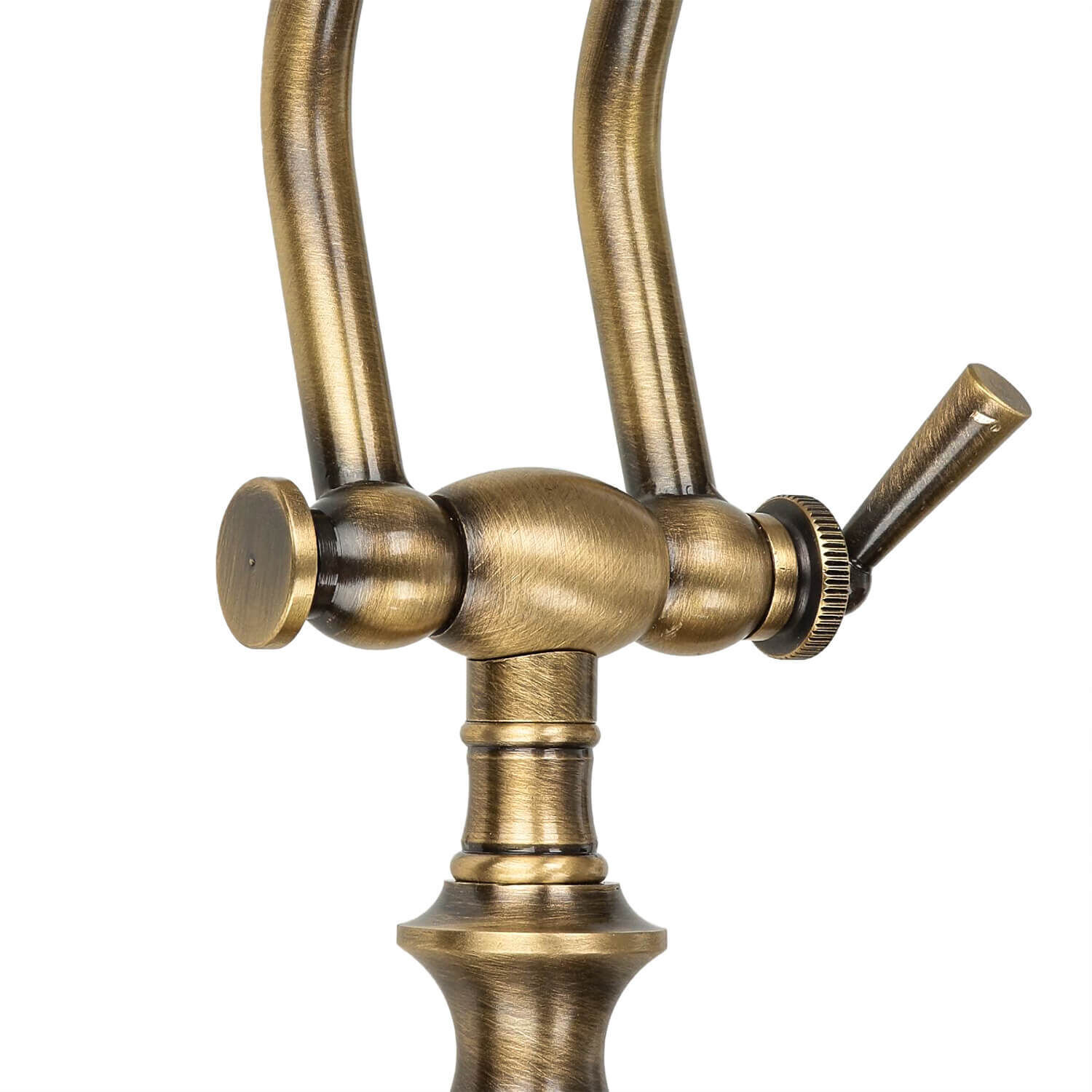 Lampe de table Bronze en laiton véritable Premium Bronze, Sinken, Waschbeckenhahn, Rauchrohr