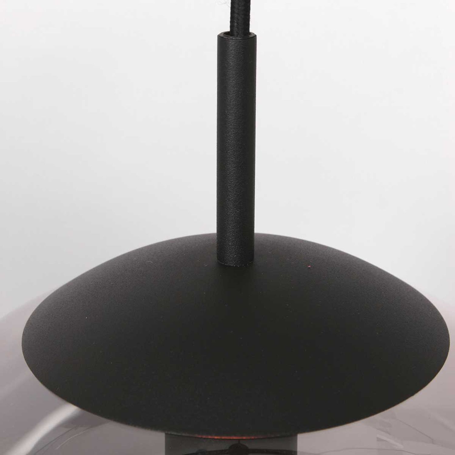 Lampe à suspendre Noir Gris Fumé E27 Ø30 cm Stylé Moderne