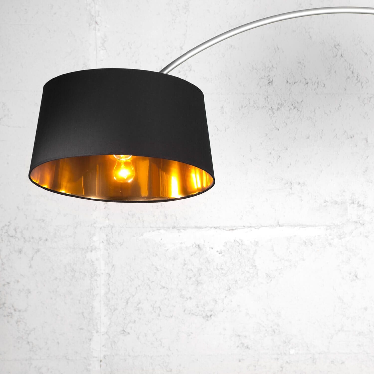 Lampe à arc design BANGO 195 cm noir Salon