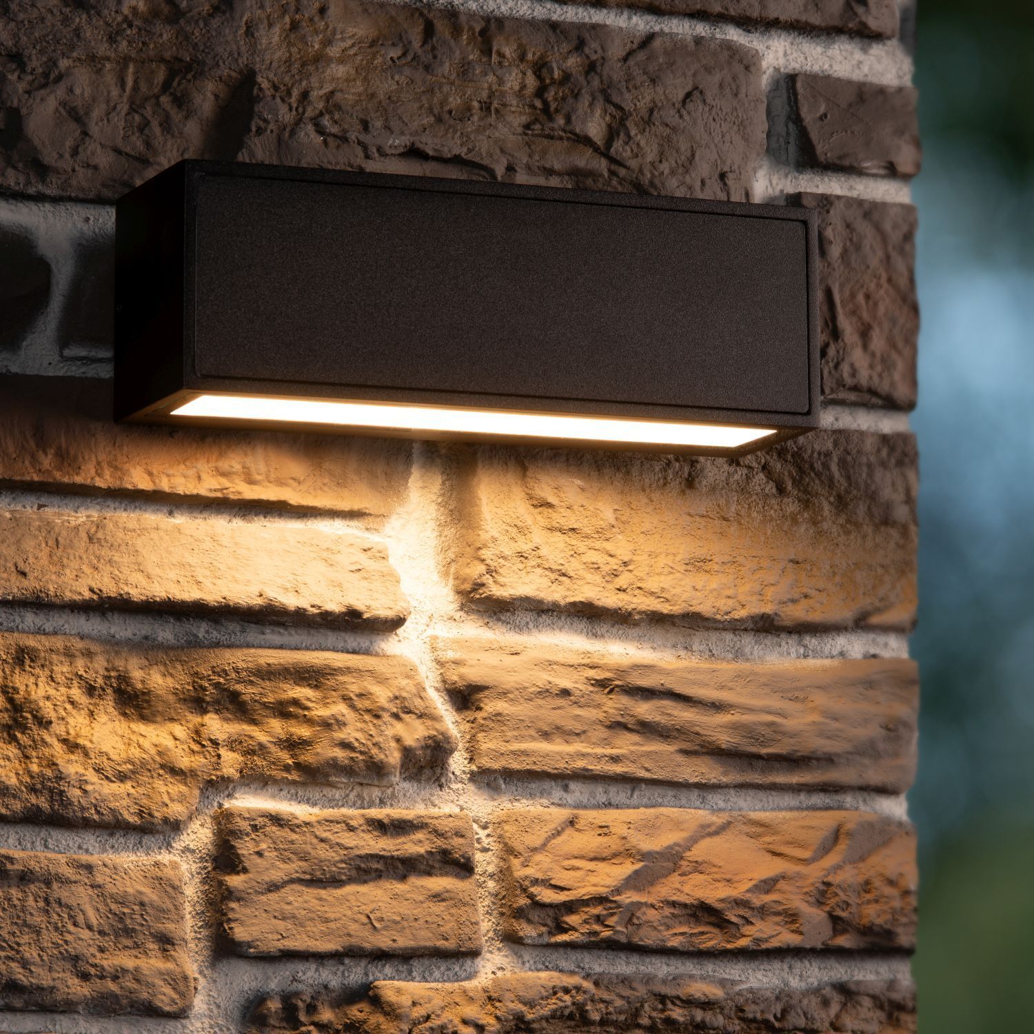 LED Solar Wandleuchte Bewegungsmelder 2850 K B:25 cm