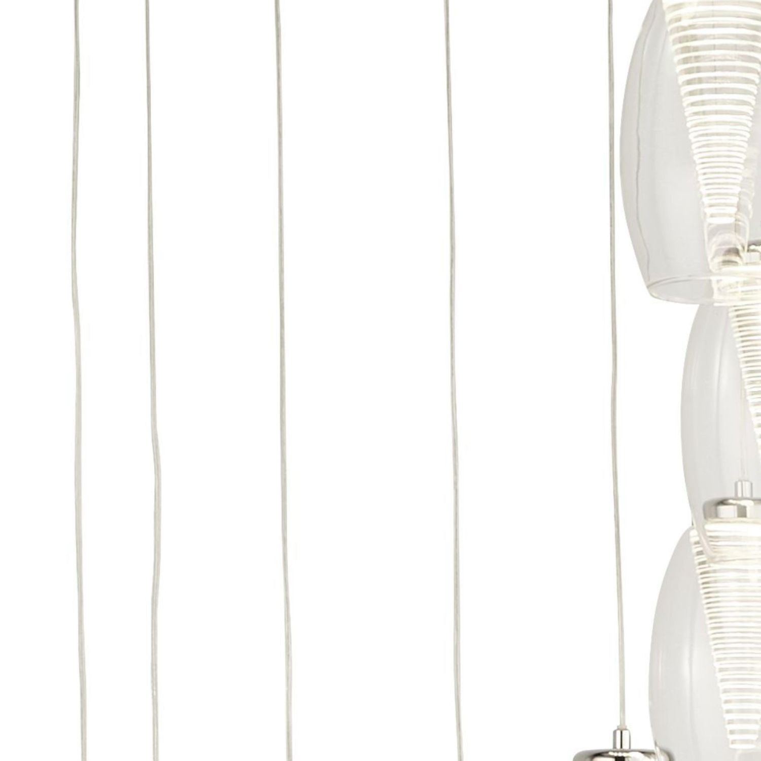 Suspension LED Ø 52 cm H : max. 2 m réglable 12 flammes