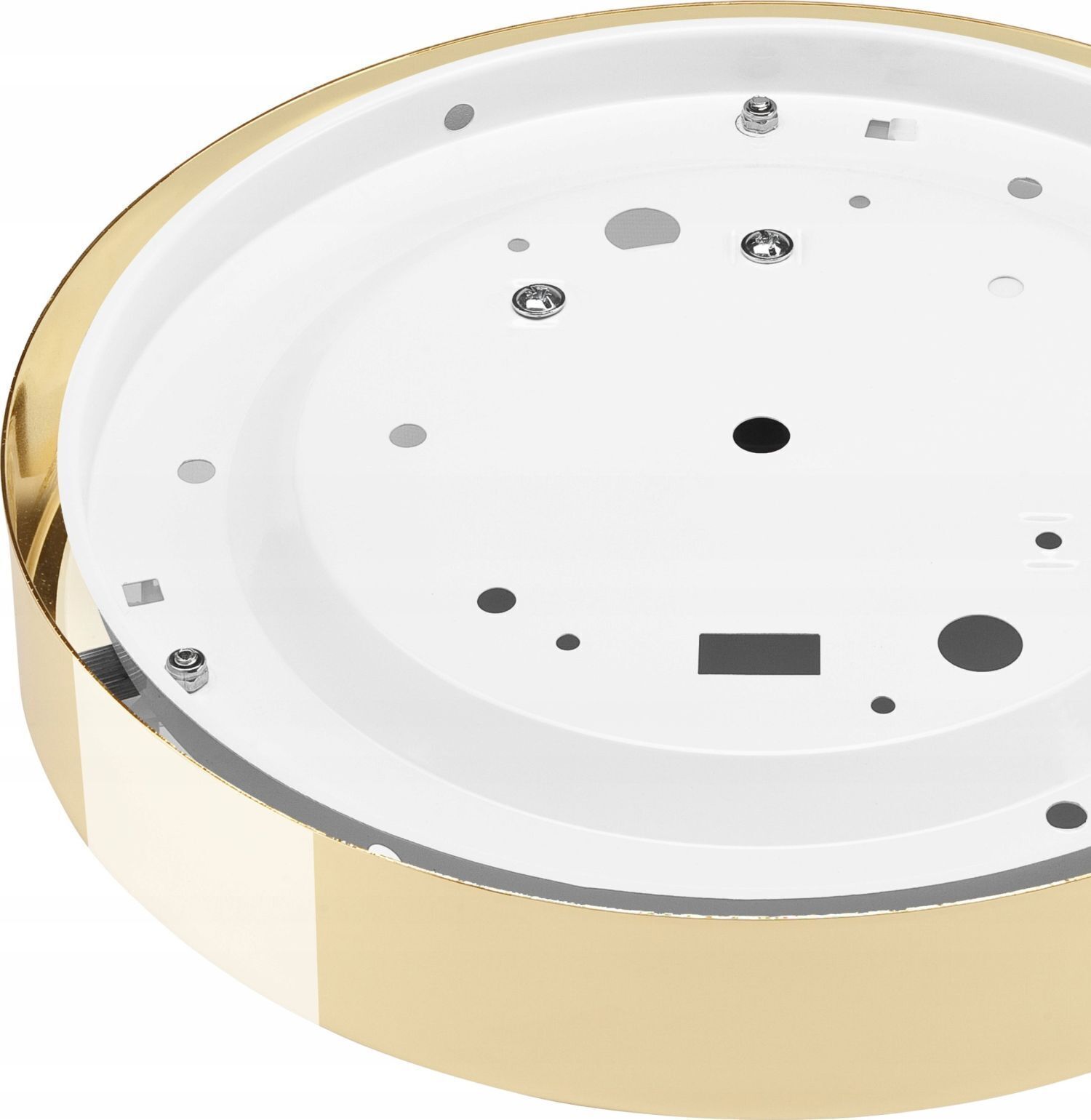 Runde Deckenlampe Glas E27 Ø26 cm blendarm in Gold Sprudelbad, Wanne