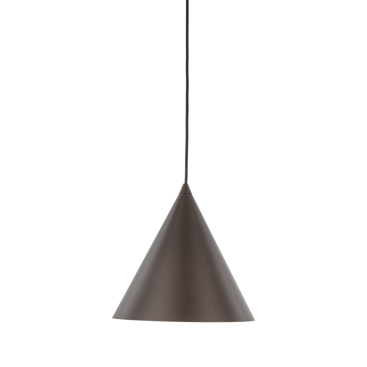 Lampe à suspendre métal brun H : max. 1,6 m Ø 25 cm E27 Retro