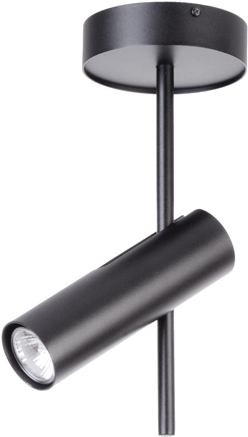 Spot de plafond GU10 noir métal flexible H:55 cm