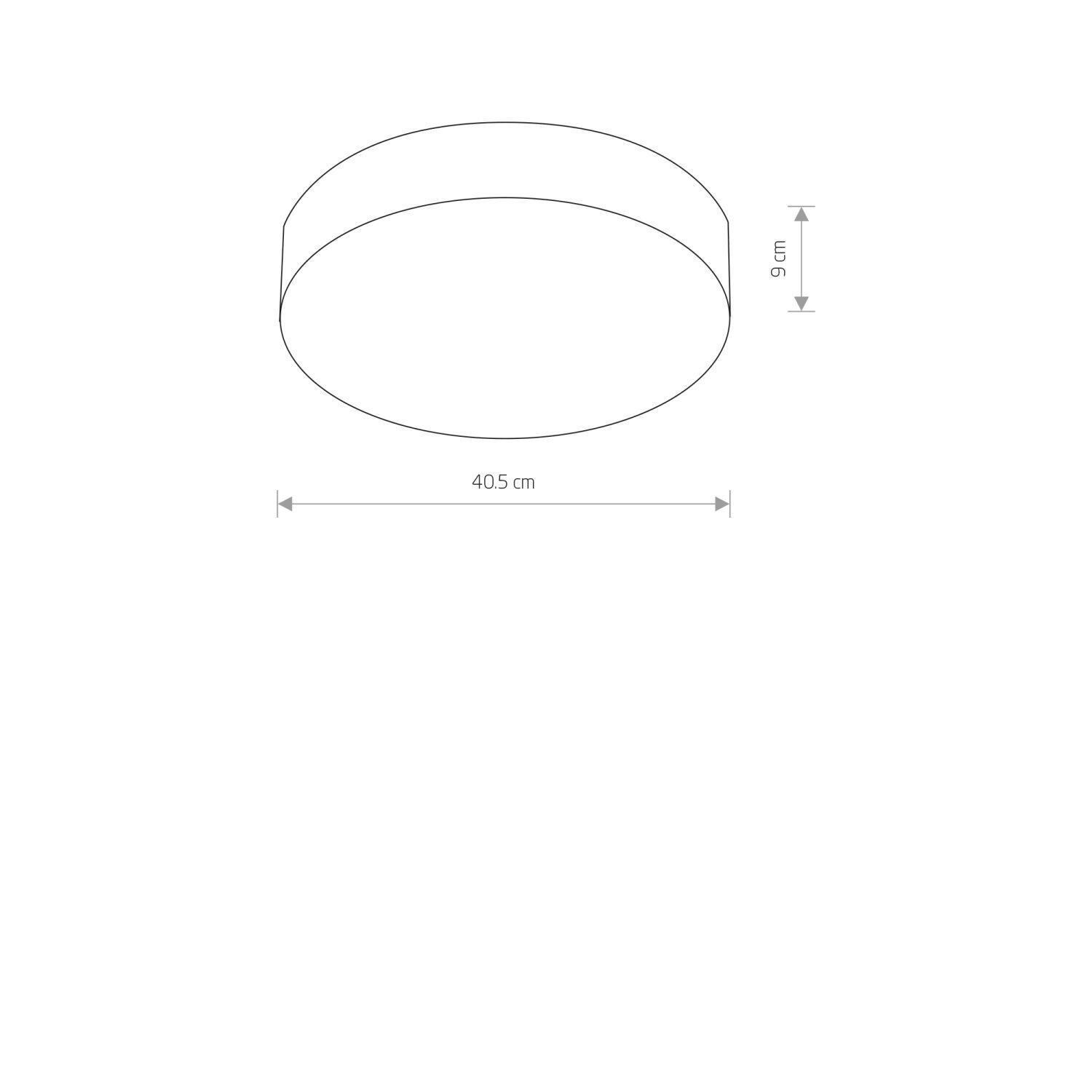 Plafonnier LED 4000 K 2200 lm Ø 40,5 cm rond blanc faible éblouissement