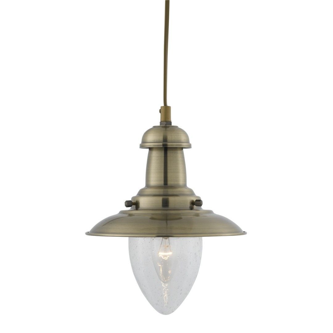 Suspension industrielle E27 couleur bronze