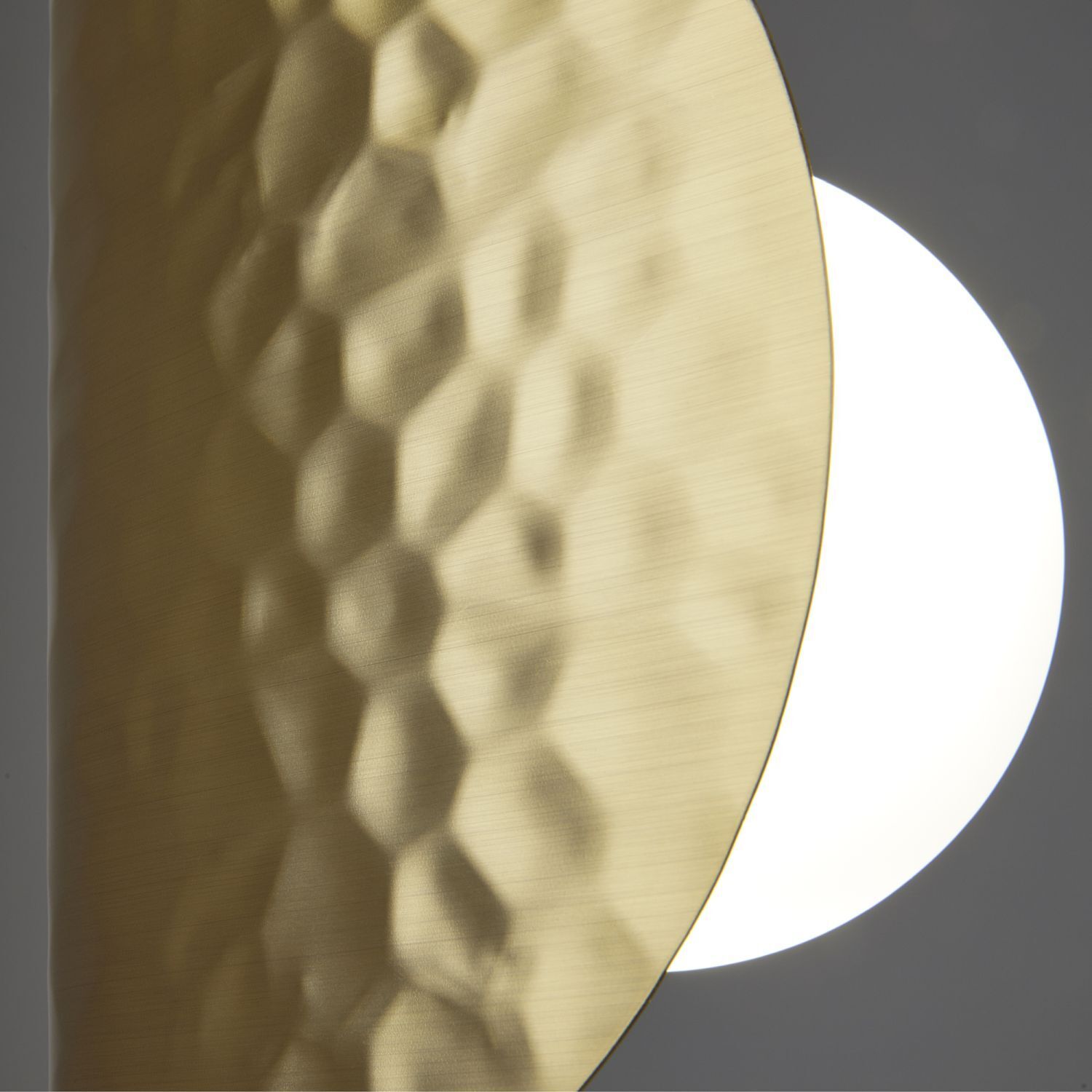 lampe, gold, metallisch, lampenschirm, rund