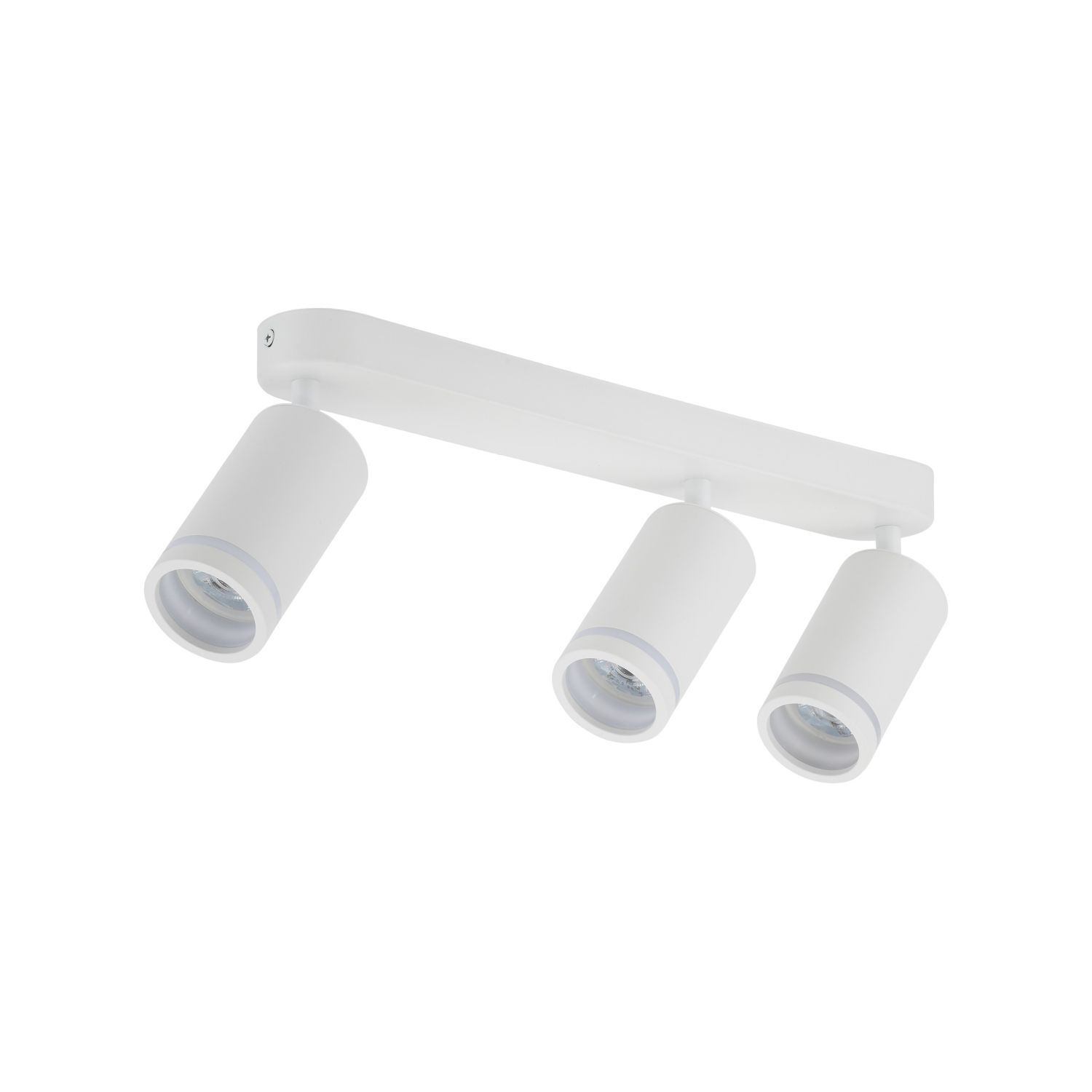 Projecteur de plafond blanc 55 cm de long métal GU10 3-flamme