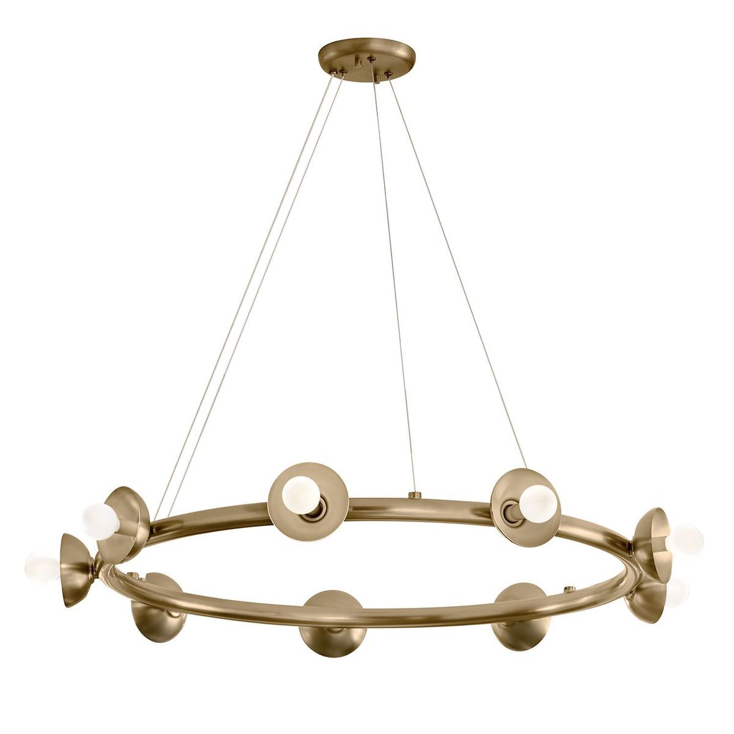 Lampe à suspendre métal ronde D : 87,6 cm H : max. 185,5 cm E14
