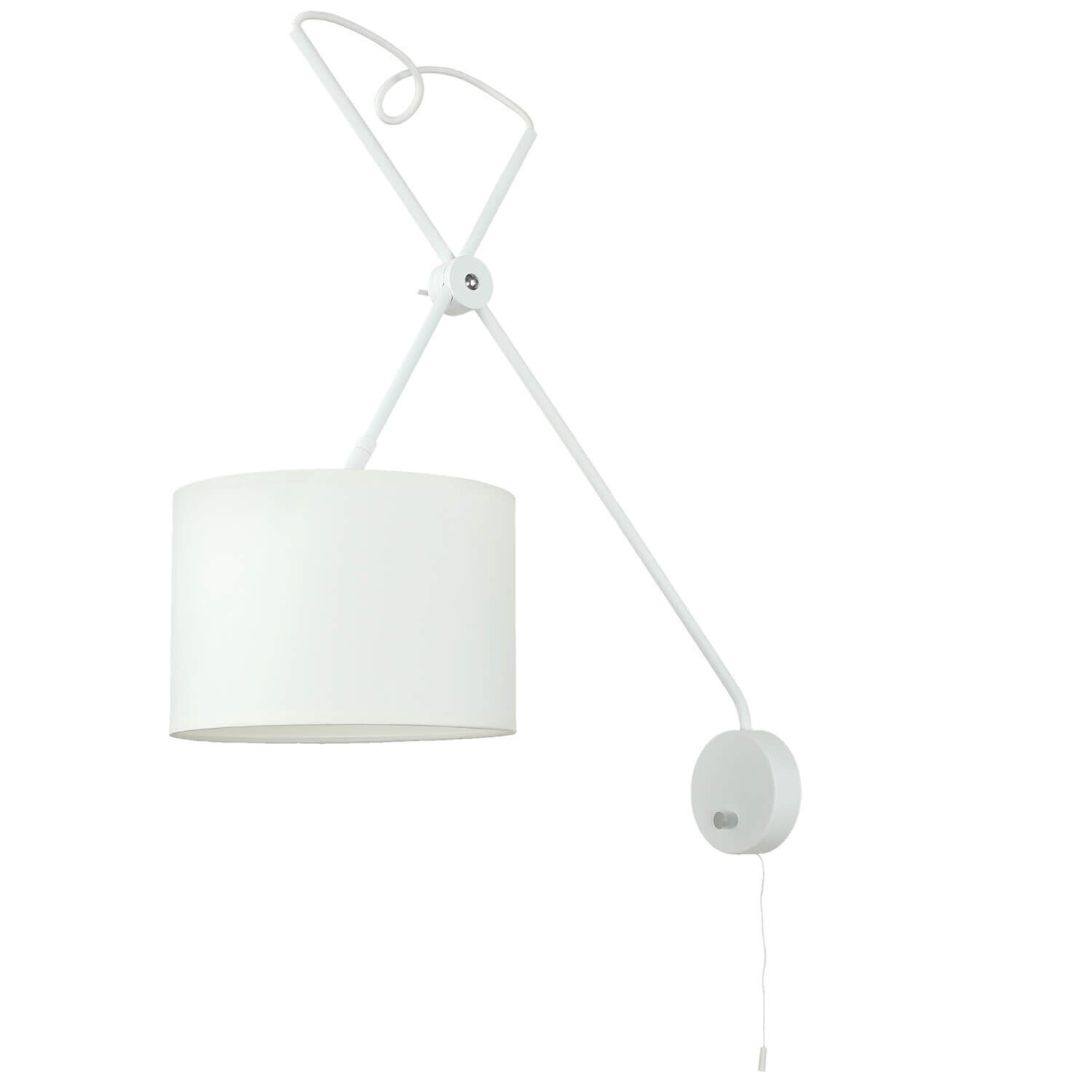 Applique murale Loft avec interrupteur VIPER flexible blanc Lampe, Lampenschirm