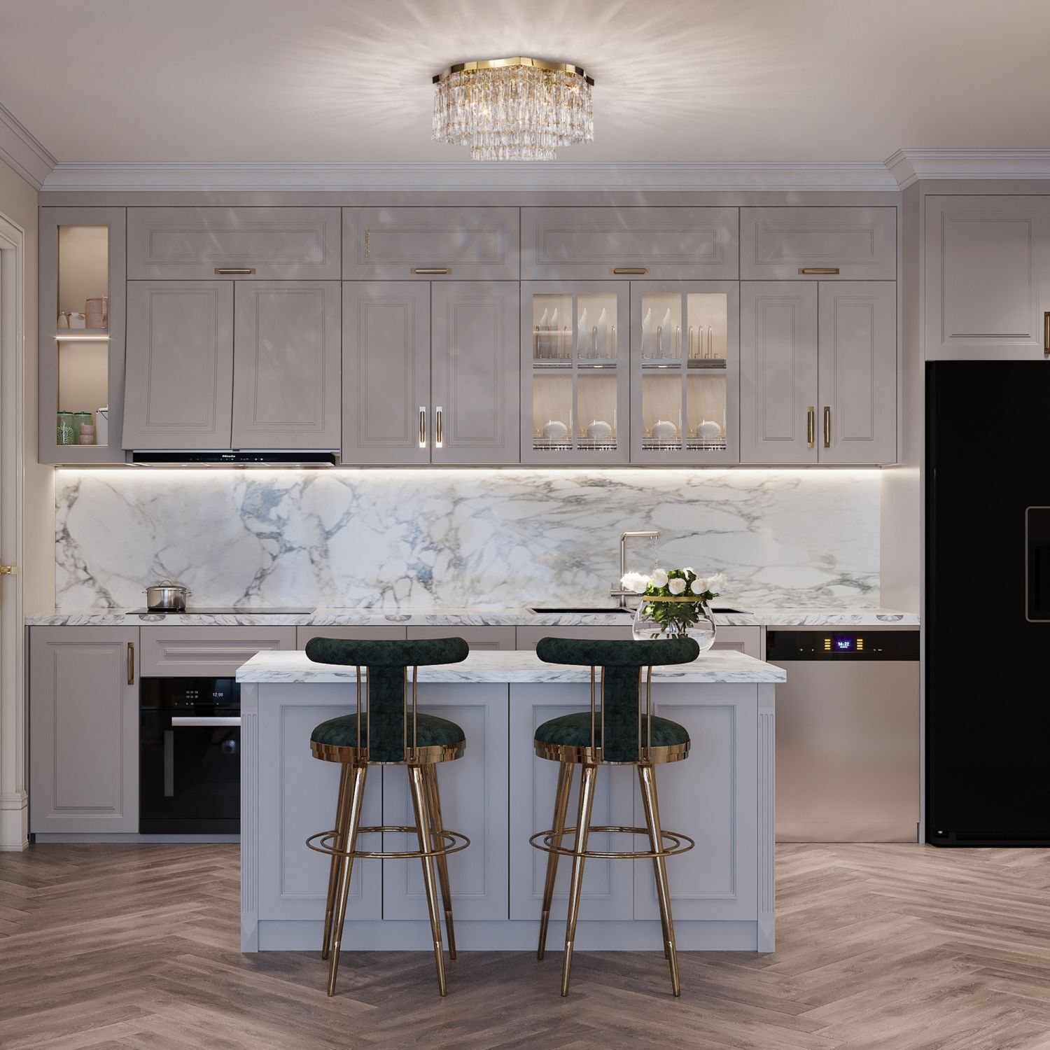 Deckenlampe Metall E14 45 cm breit in Gold rund INGA Drinnen, Innenarchitektur, Küche, Barhocker, Mobiliar