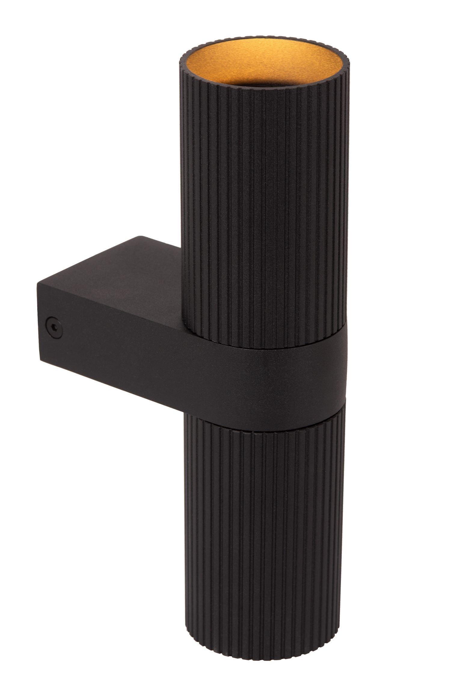 Wandleuchte Up Down Schwarz 2-flammig GU10 H:21 cm