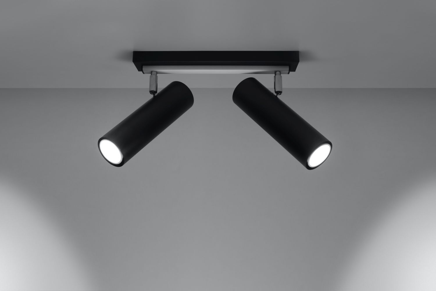 Projecteur de plafond noir métal L:30cm DUCCIA