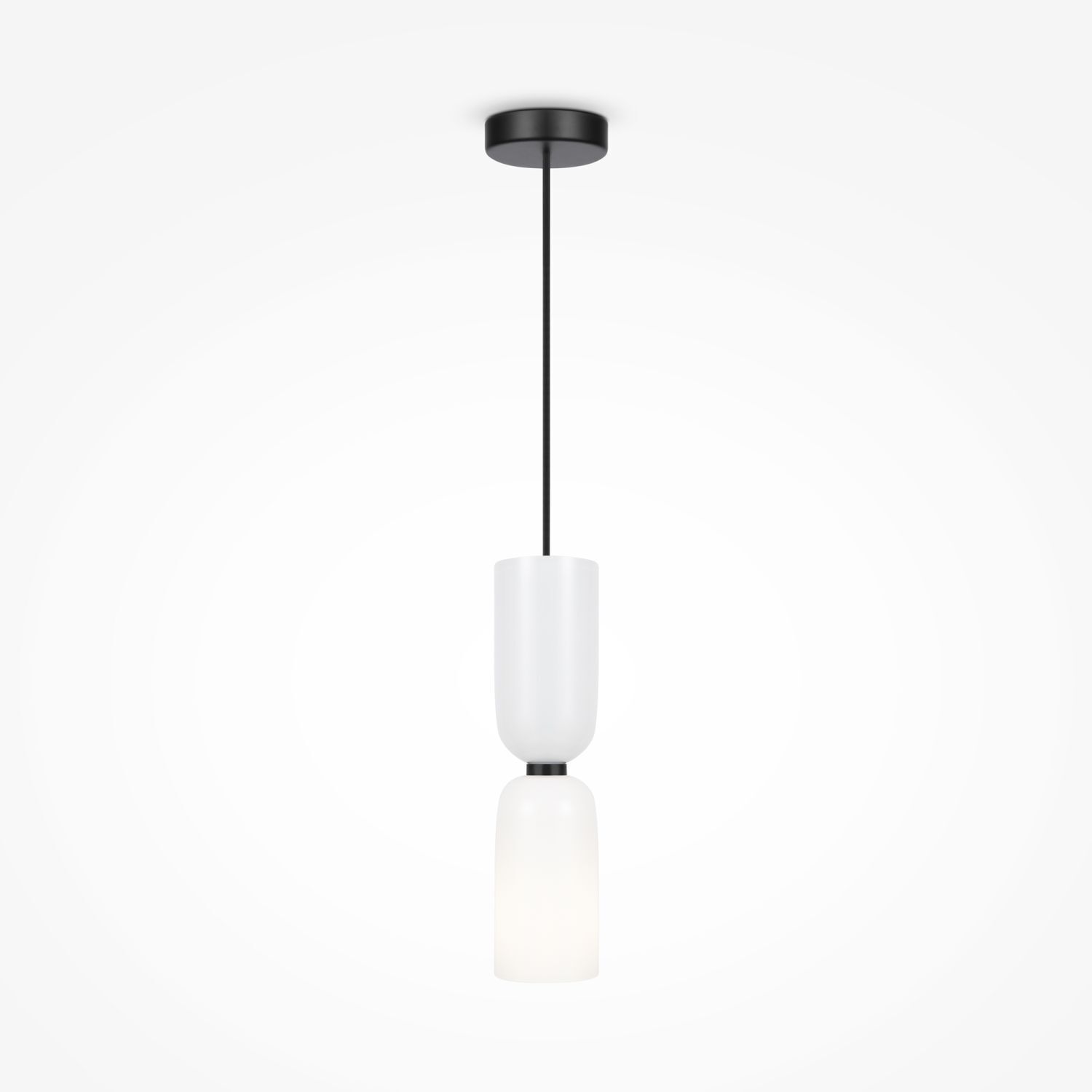 Suspension métal verre rond D : 8 cm H : max. 232 cm