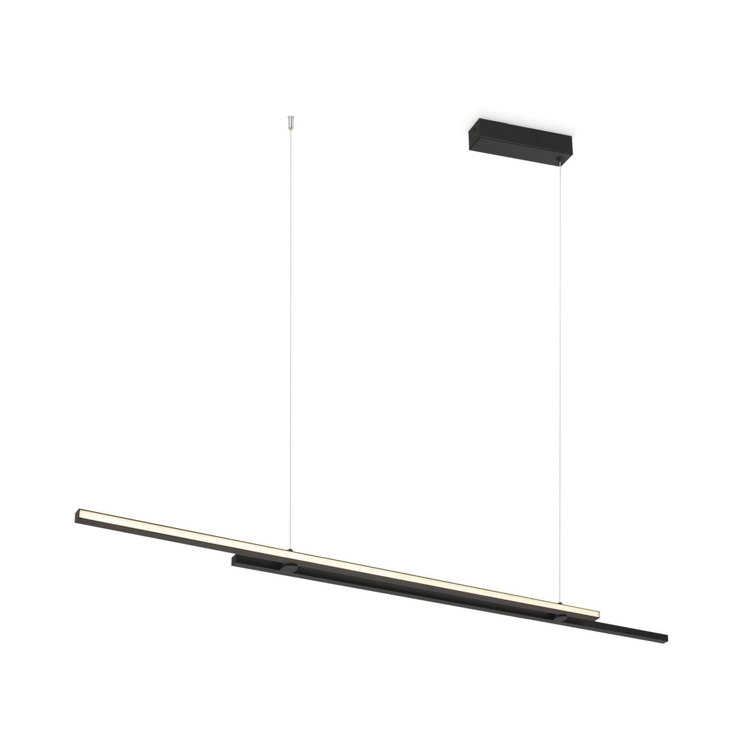 Suspension LED Aluminium H : max. 305,5 cm Noir