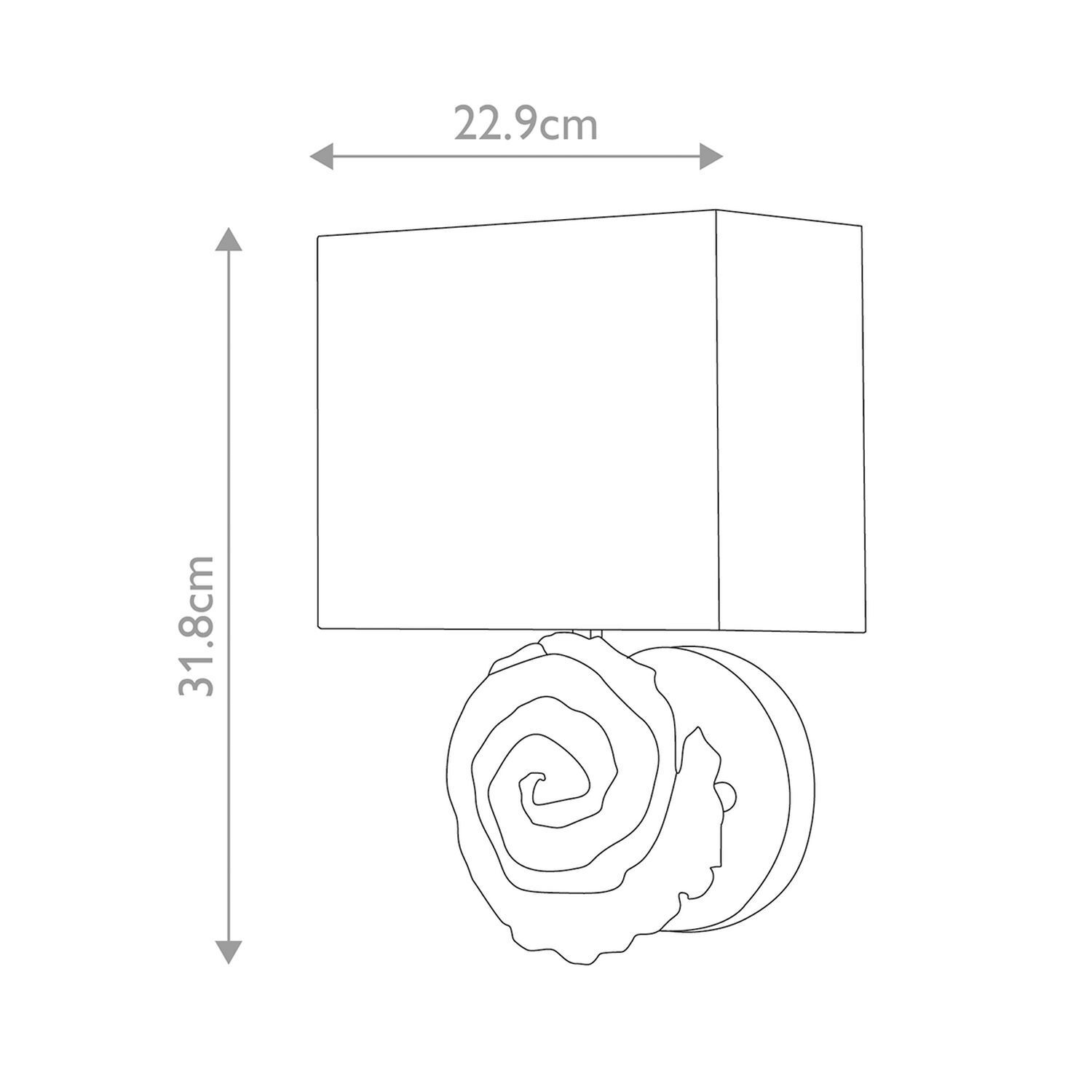 Applique Tissu 31,8 cm de haut Crème Blanc