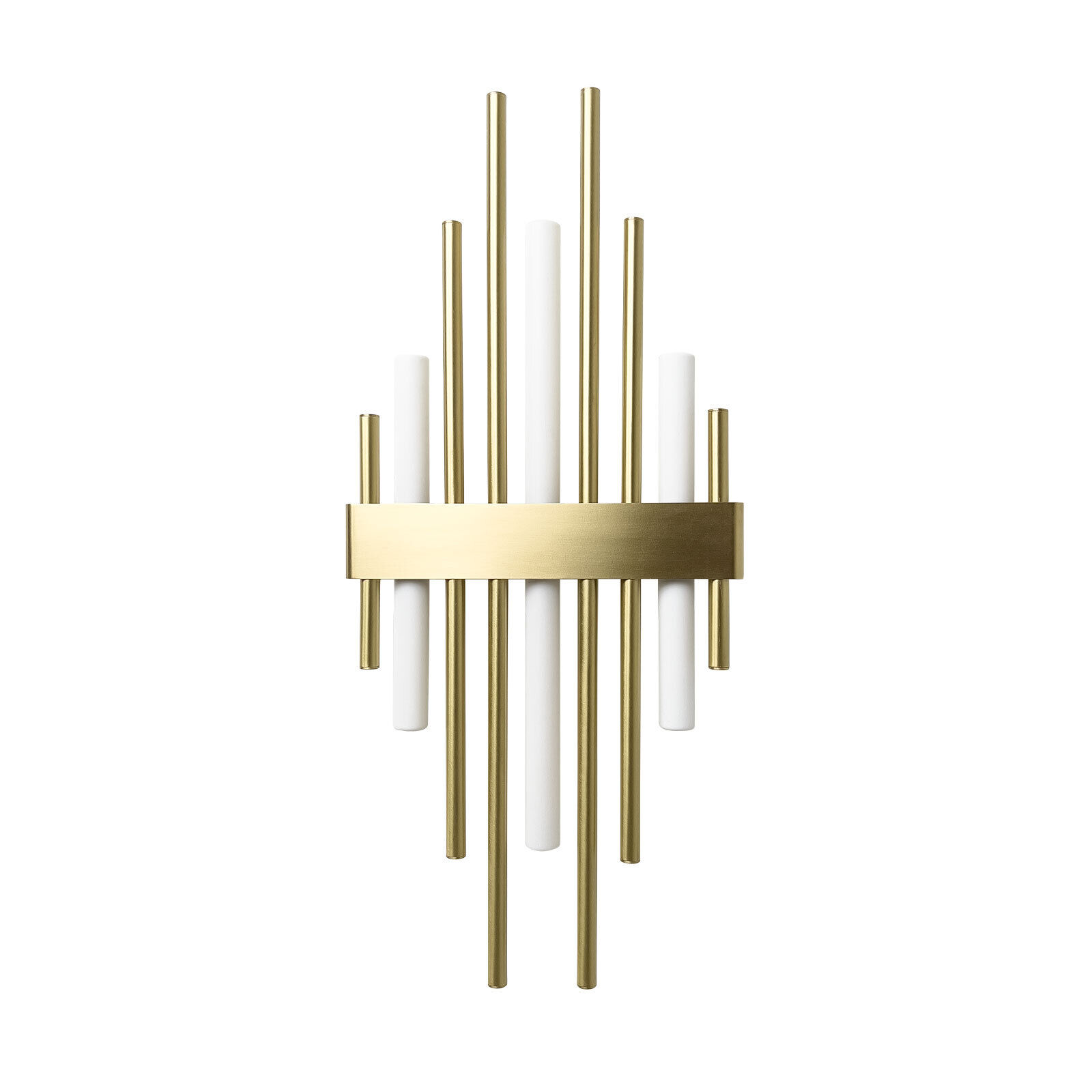 Applique Art Déco hauteur 70,5cm laiton massif 3x S14d