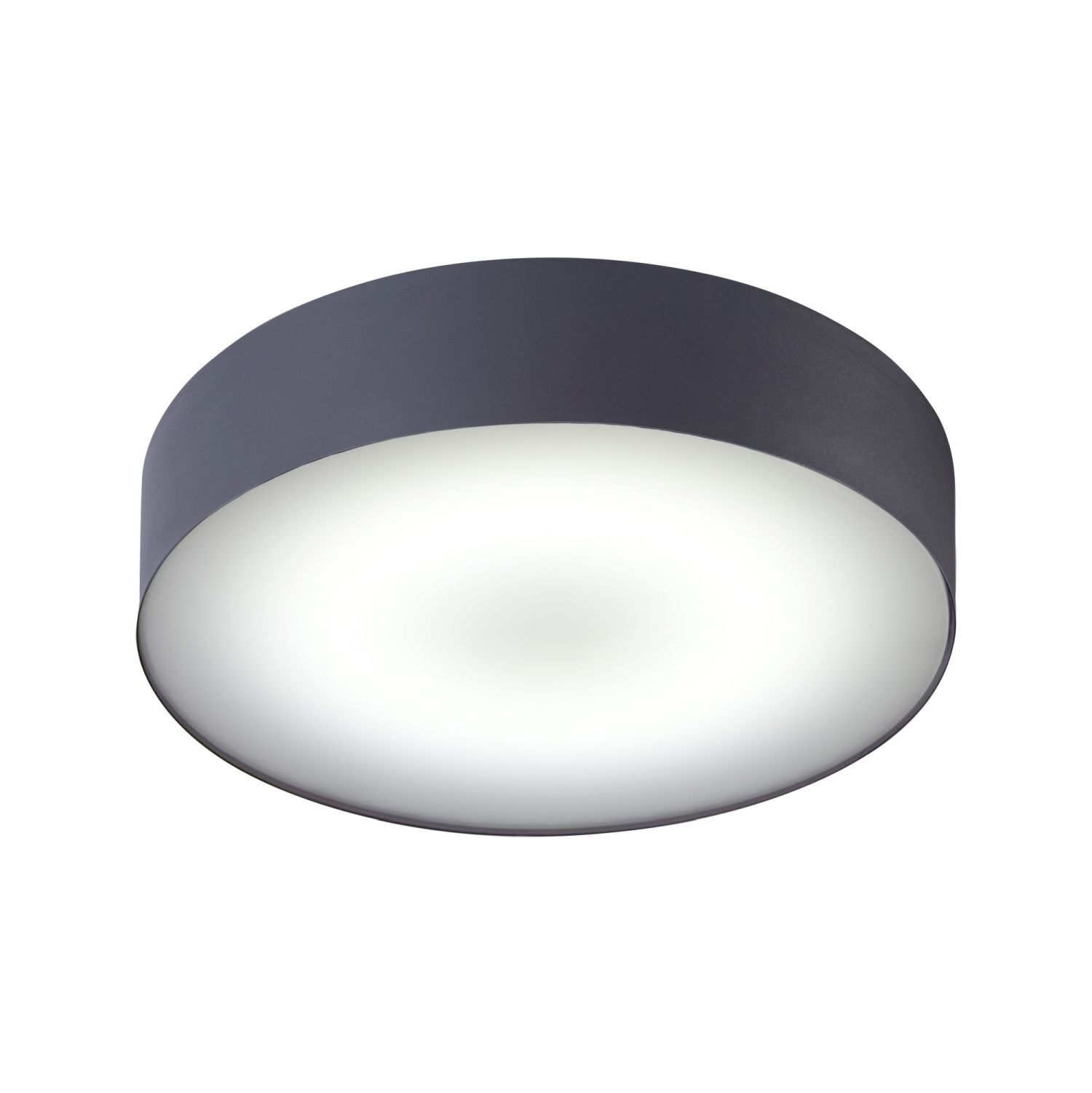 Plafonnier LED Ø 40,5 cm rond graphite