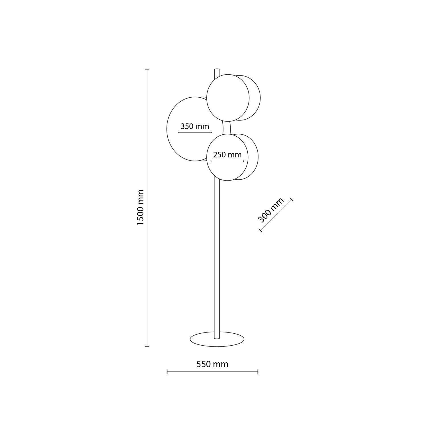 Steh-Lampe, Stehleuchte, Lampe, Kugel-Lampe, LED?