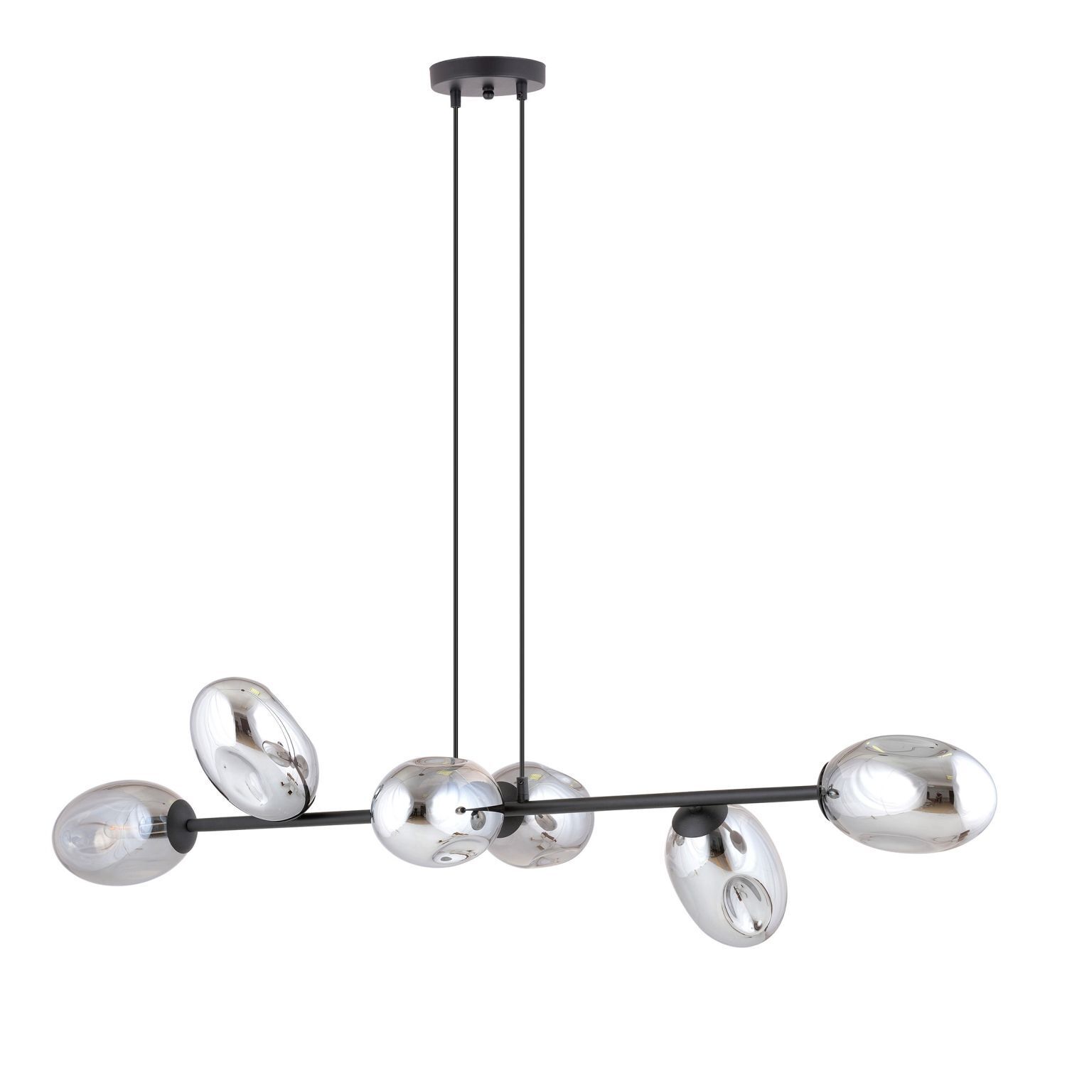 Lampe à suspendre verre fumé réglable 120 cm de long