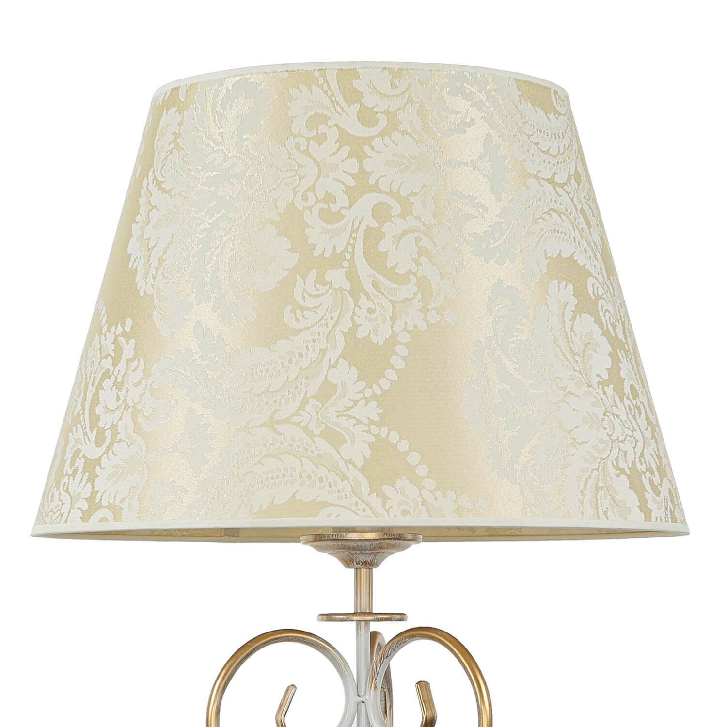 Lampadaire GANARA 158cm motif baroque shabby or Lampe, Lampenschirm