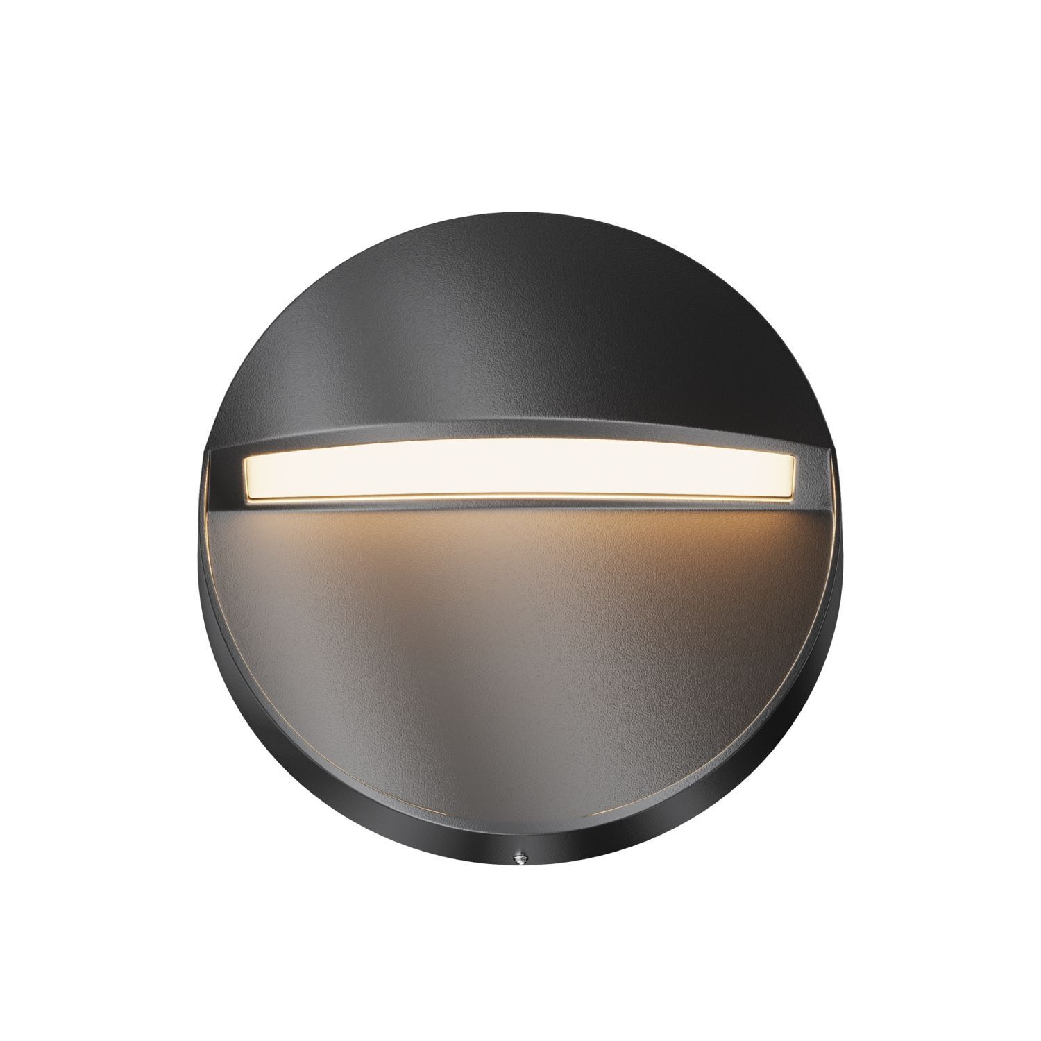 Applique LED extérieure aluminium Ø 12 cm rond cm de large