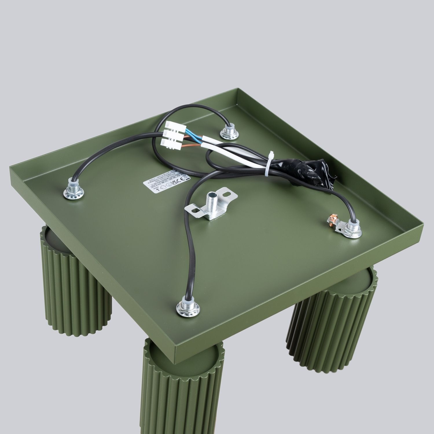 Lampe de plafonnier Vert L : 25 cm petit orientable 4x GU10 Aluminium