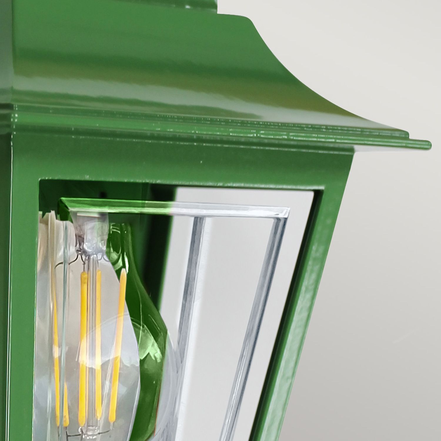 Lampe d'extérieur Mur Rustique IP44 H : 32,5 cm E27 Vert