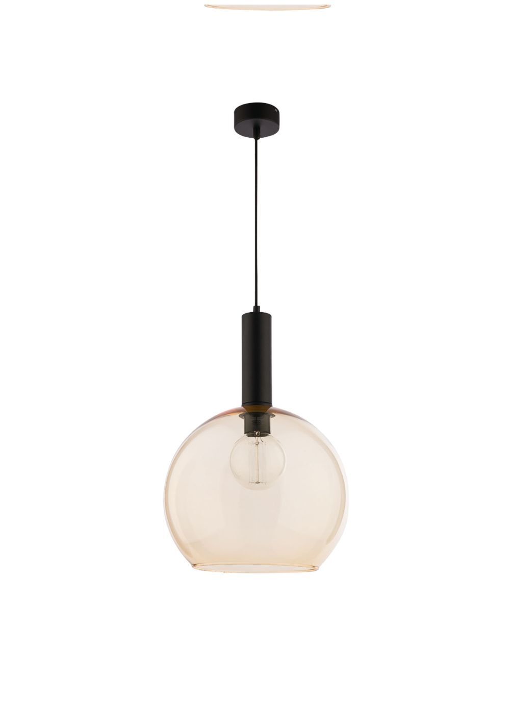 Lampe à suspendre Ø30cm boule en ambre cuisine luminaire