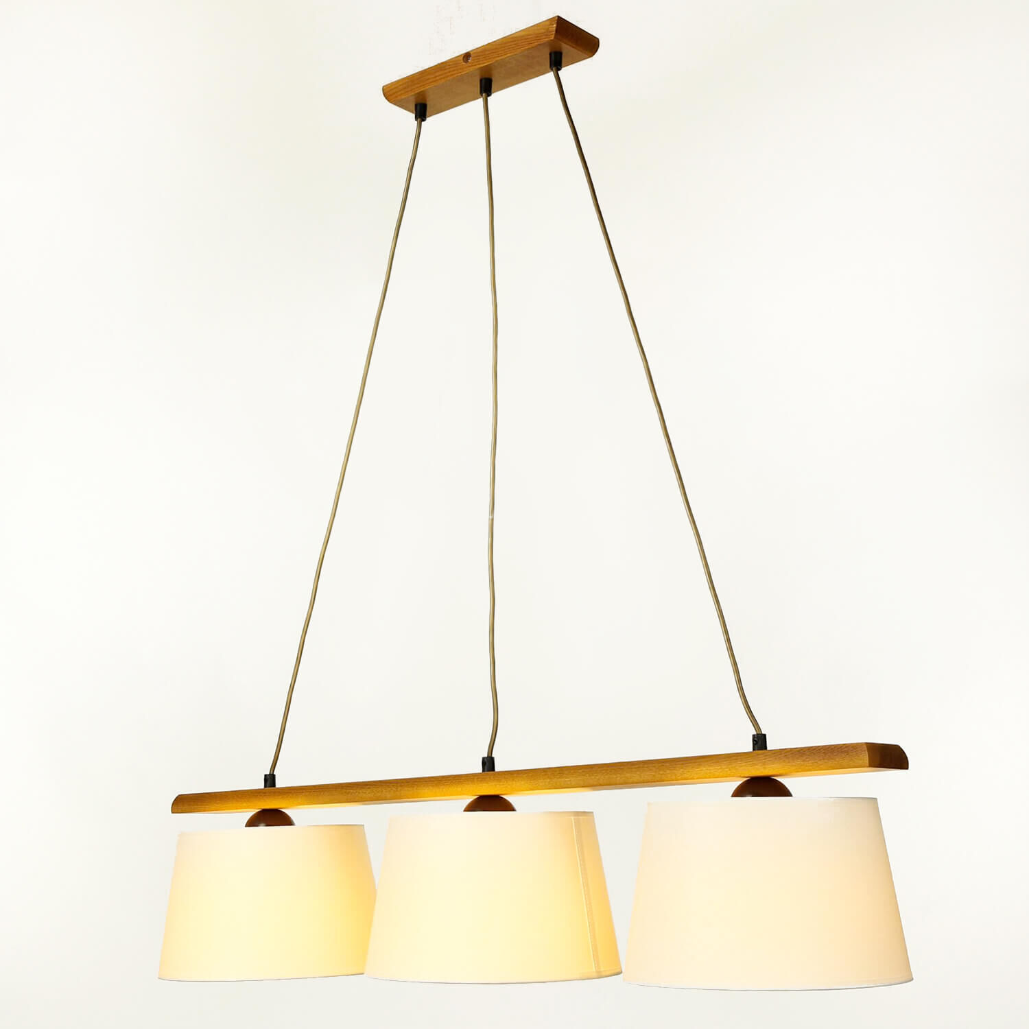 Lampe à suspendre Éclairage Bois Rustique Table de salle à manger Lampe, Kronleuchter, Lampenschirm