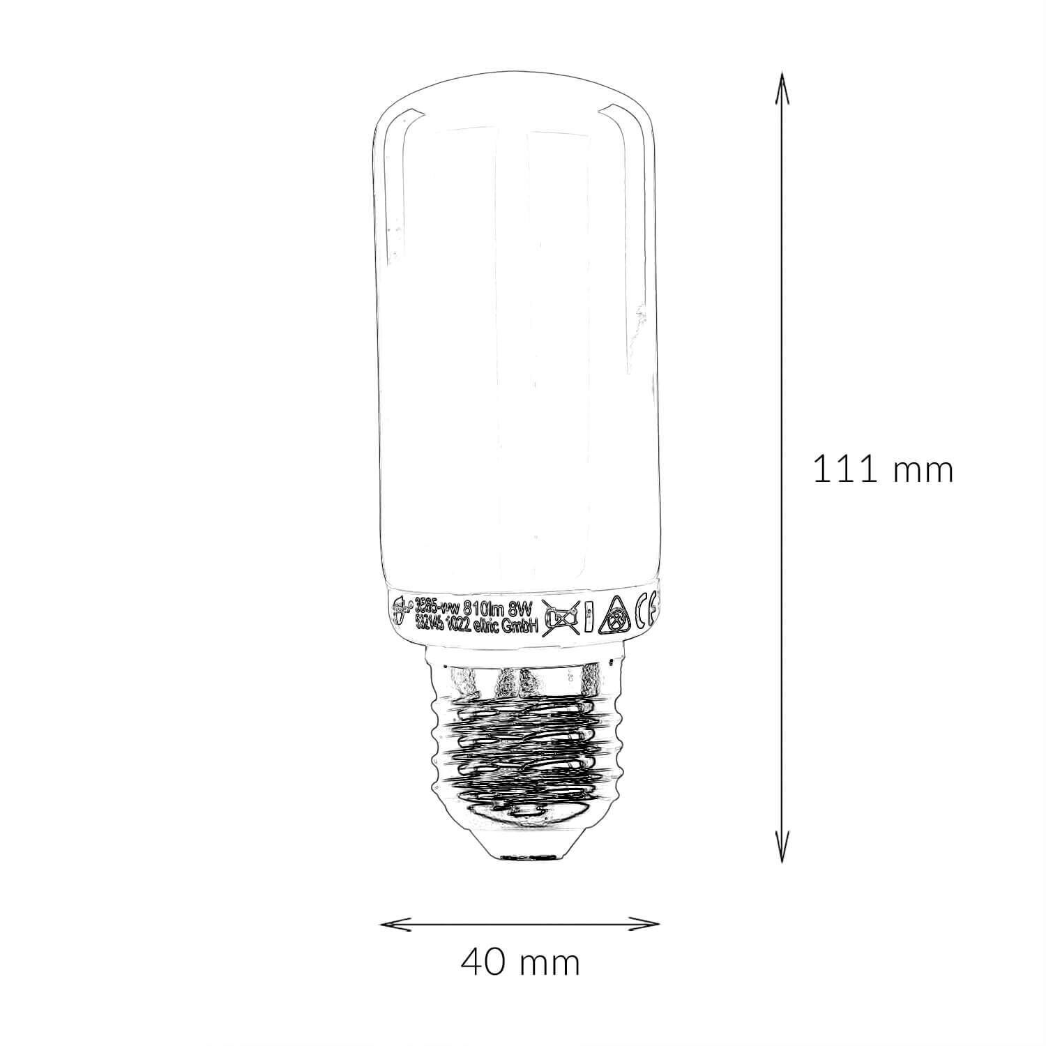 Ampoules LED Tube E27 GreenLED ampoule - LM107