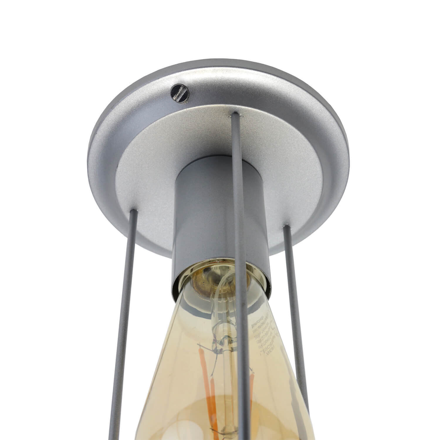 Plafonnier industriel Métal Gris E27 STEPP Deckenleuchte, Leuchte, Lampe