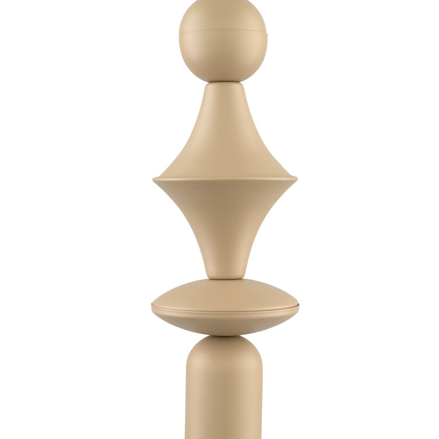 Pendelleuchte Sandgrau Metall Ø10 cm E27 minimalistisch Krug