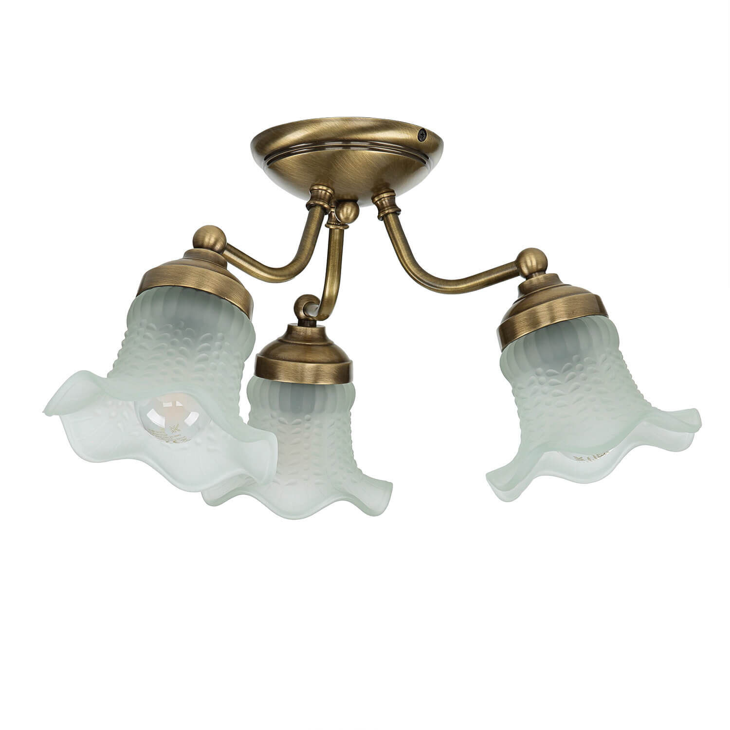 Plafonnier Premium Ø36cm 3-Flmg Leuchte, Bronze, Deckenleuchte