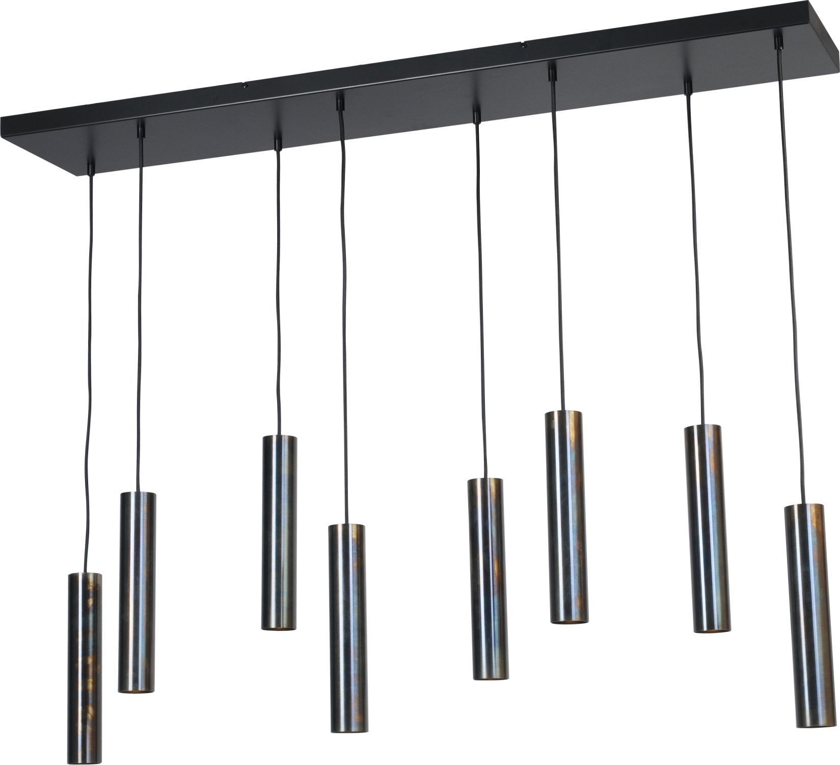Lampe à suspendre noire réglable GU10 métal ERION