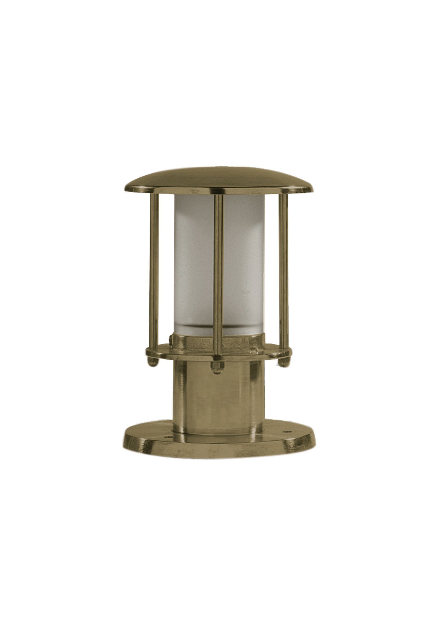 Lampe de socle verre laiton E14 IP53 H : 22 cm petite
