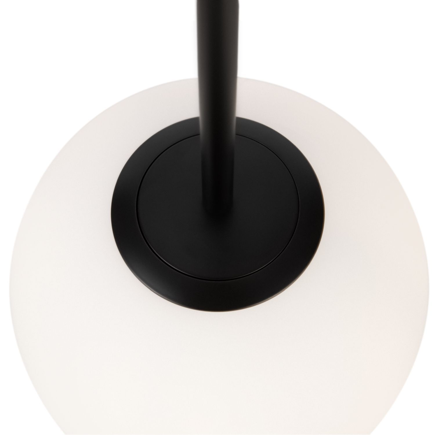 Lampe à suspendre métal verre Ø 20 cm rond H : max. 222,5 cm
