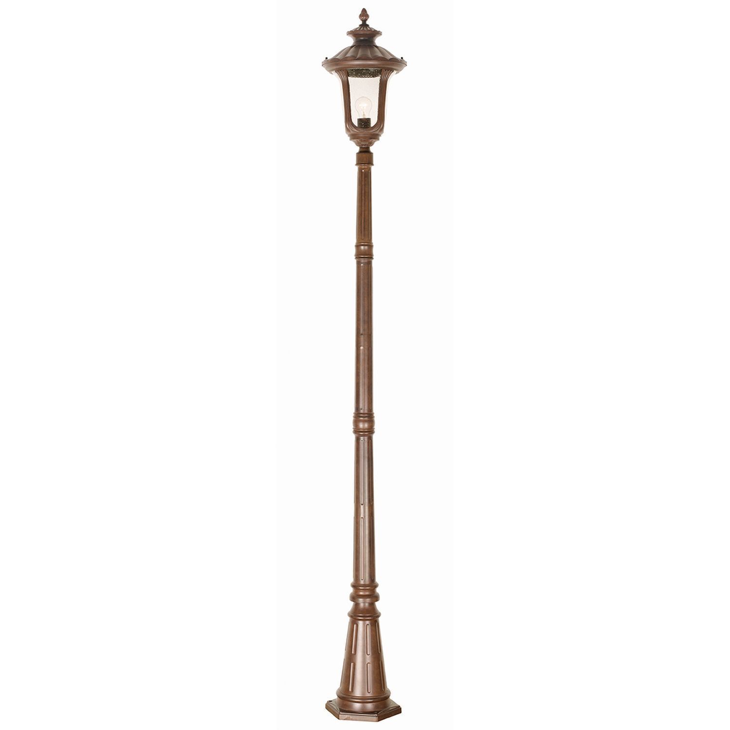 Lanterne de jardin RICHARD opulente 2,5m de haut en bronze