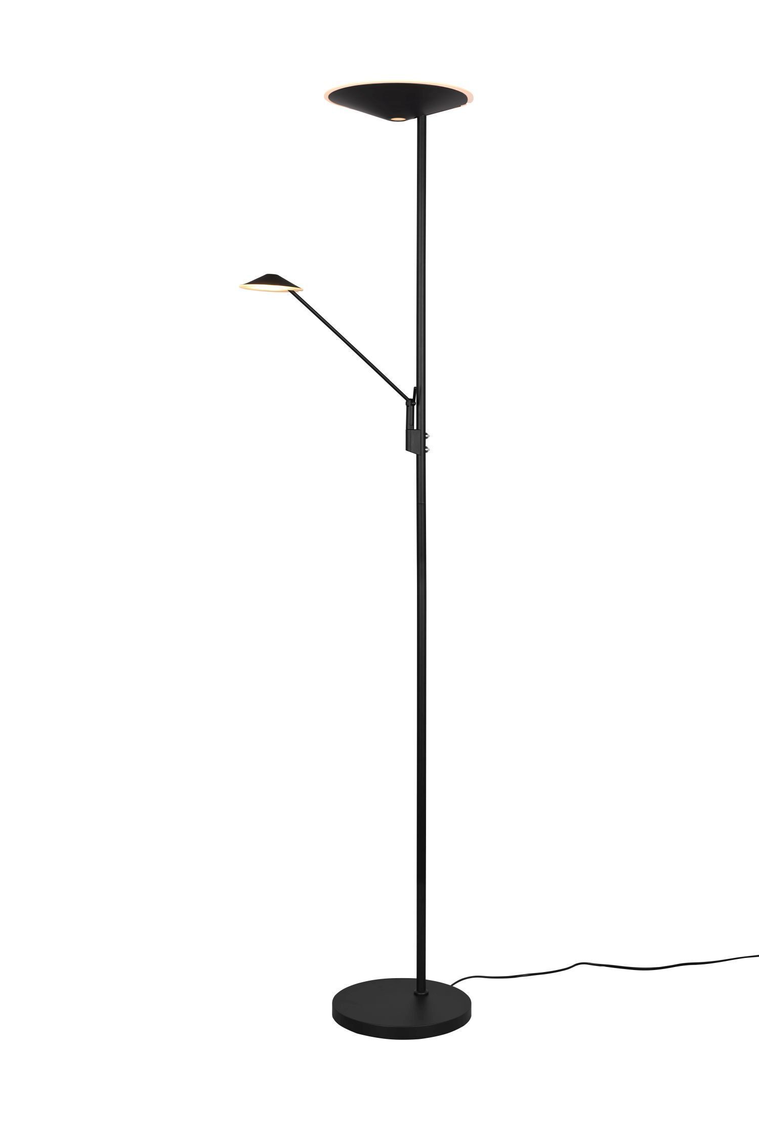 Lampadaire LED à intensité variable flexible 180 cm noir Lire