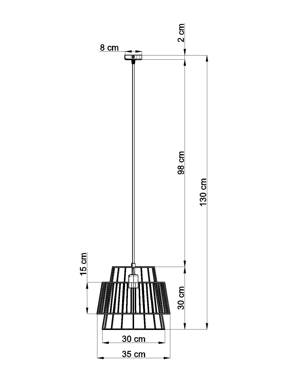 Lampe à suspendre Noir Métal Ø35cm Moderne E27 DALE