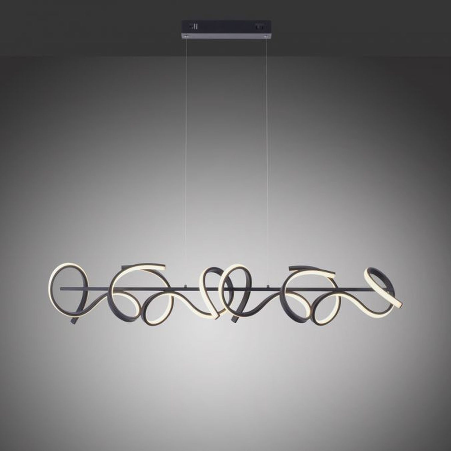 Suspension LED dimmable noir 10 W 1330 lm L:99 cm