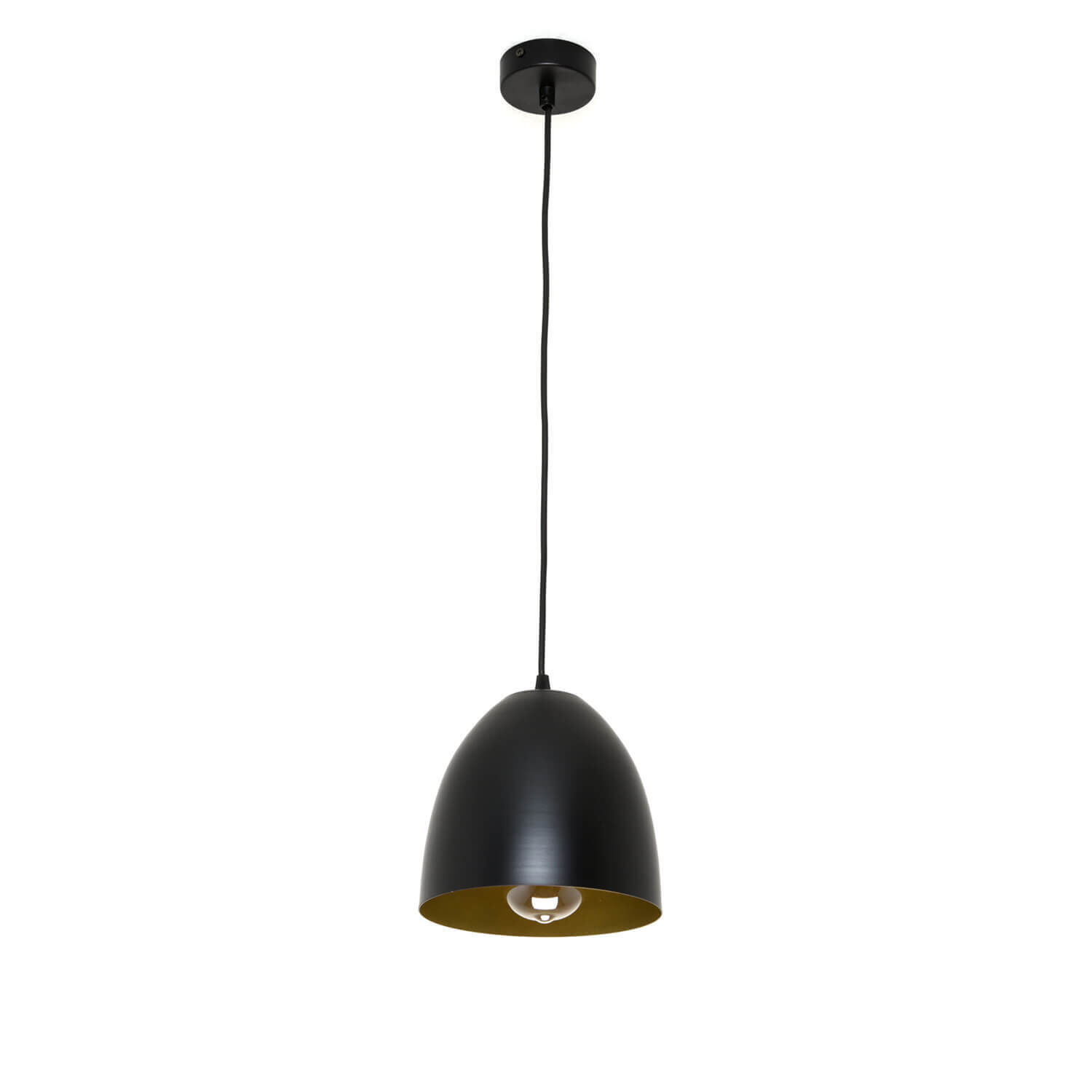 Lampe à suspendre noir intérieur or Ø20cm Table à manger ANNIE