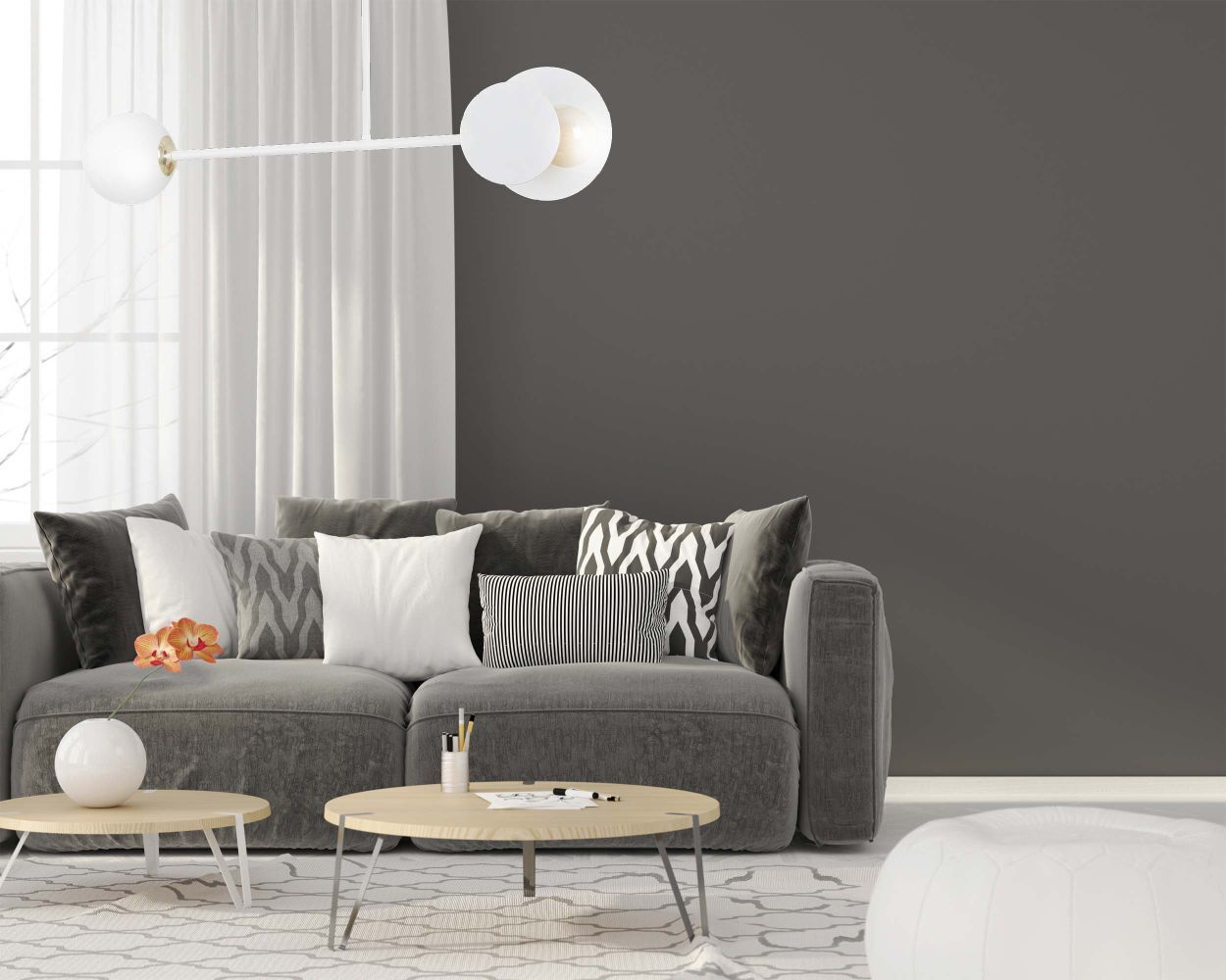 Couch, Lampe, Dekoration für Zuhause, Tabelle, Wohnzimmer