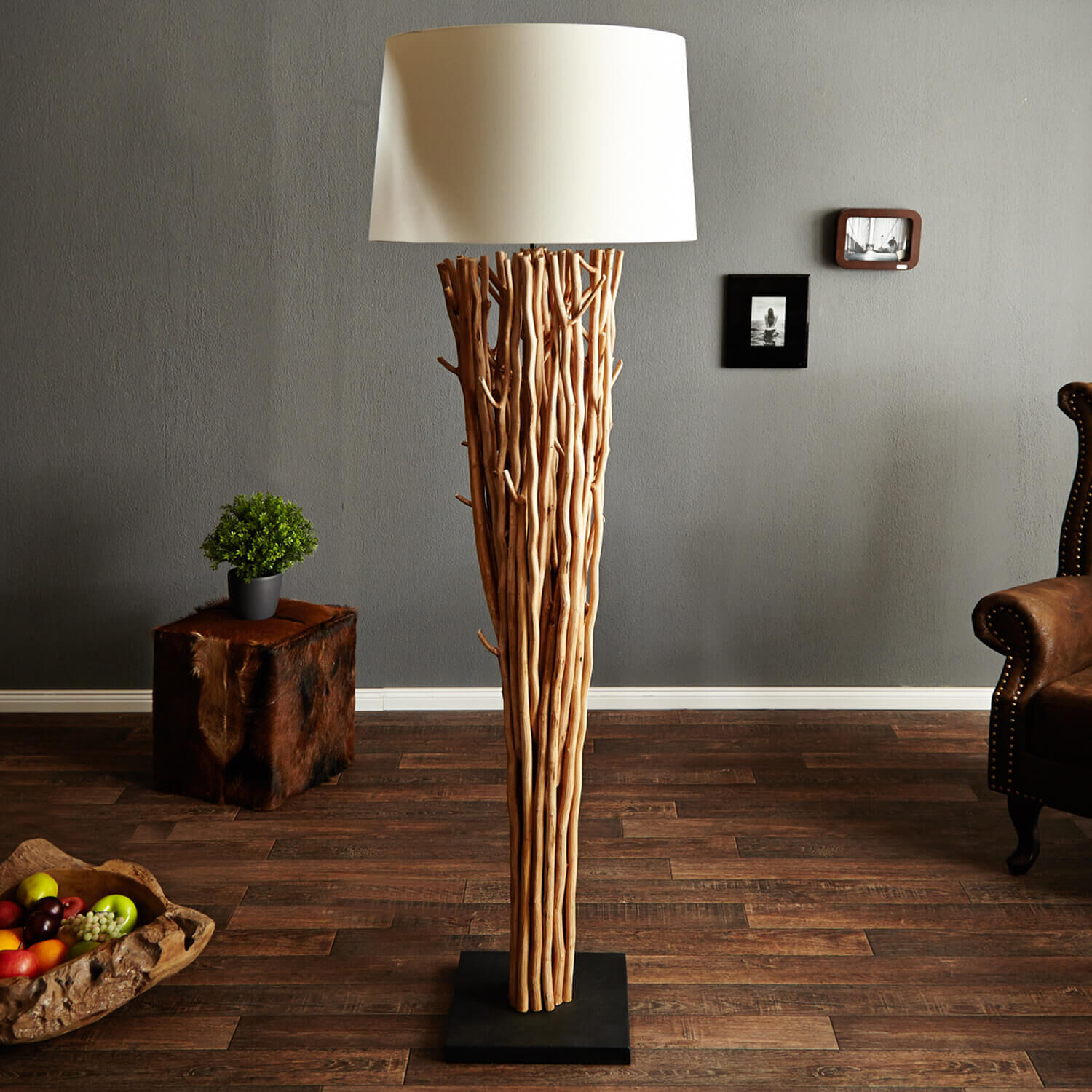 Lampe, Pflanze, Stehlampe