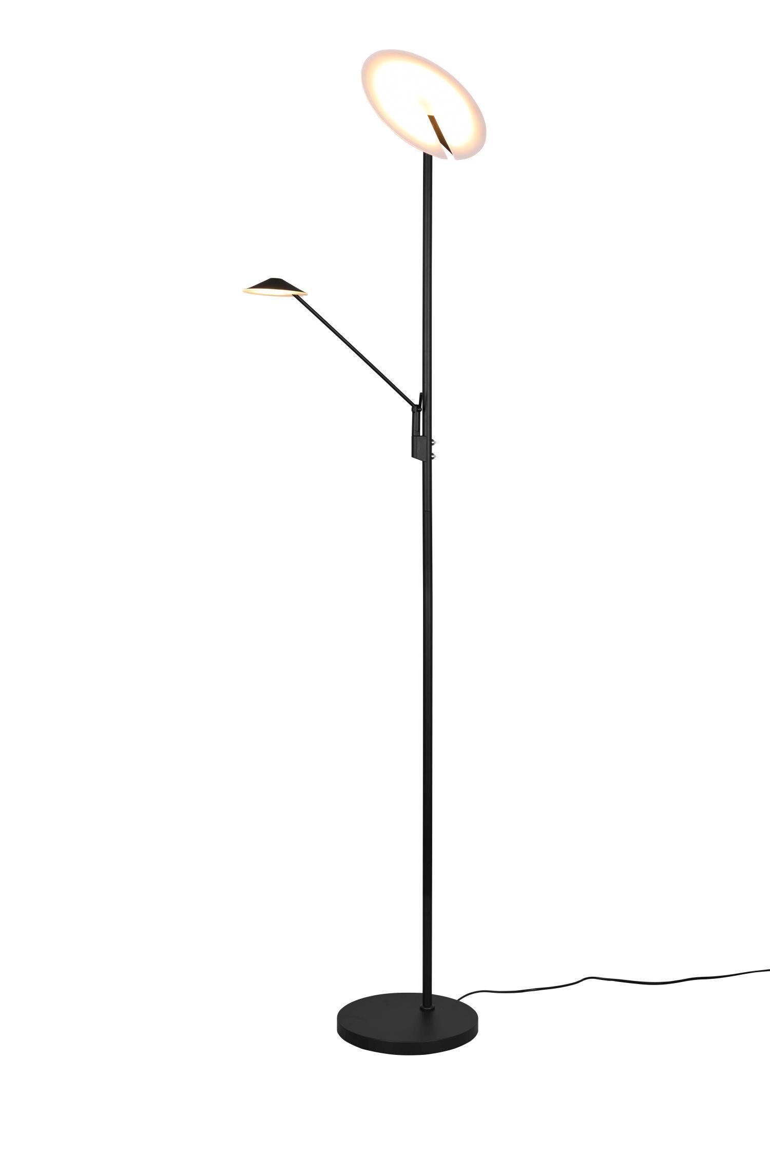 Lampadaire LED à intensité variable flexible 180 cm noir Lire